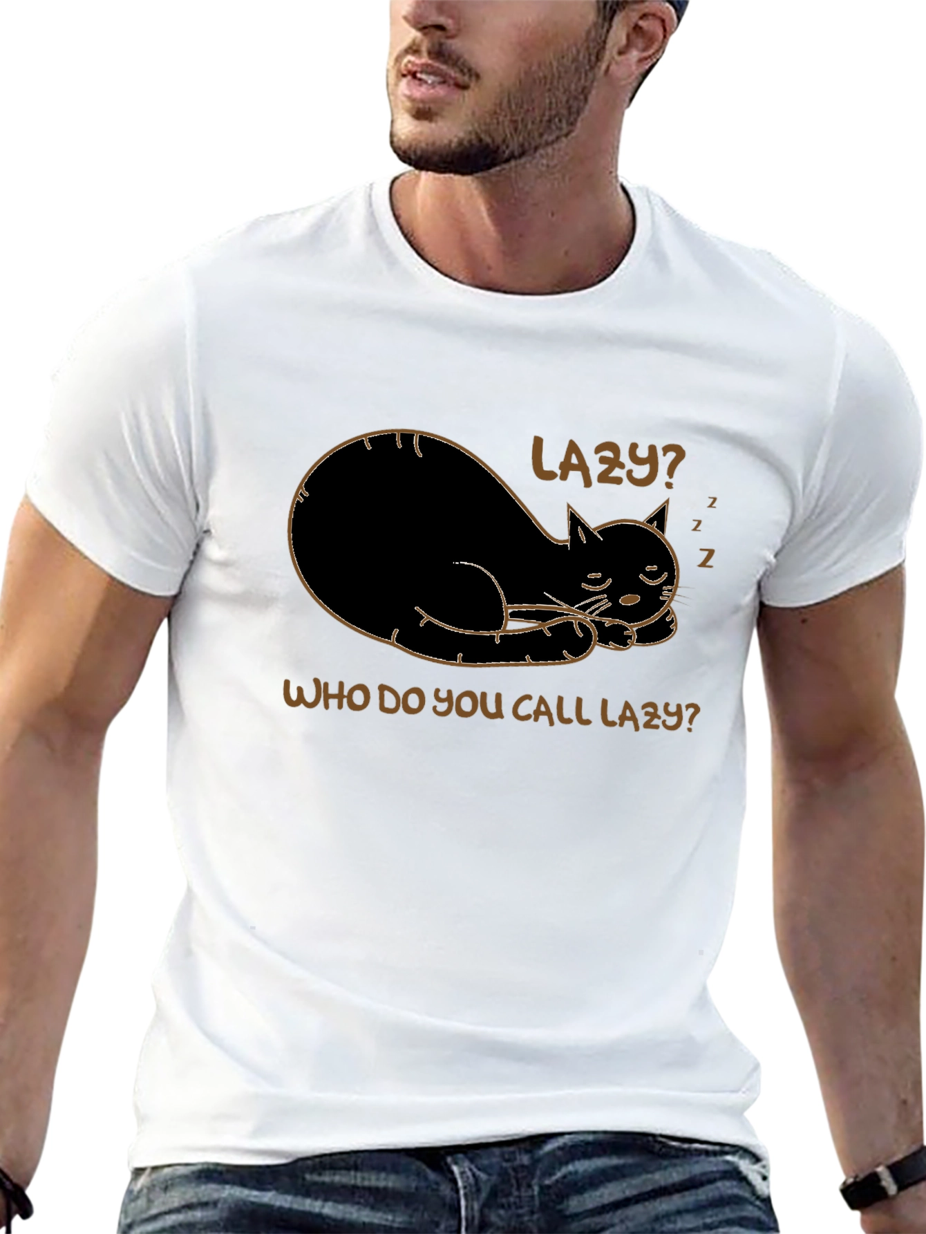 Lazy Cat T-Shirt - Funny & Comfy