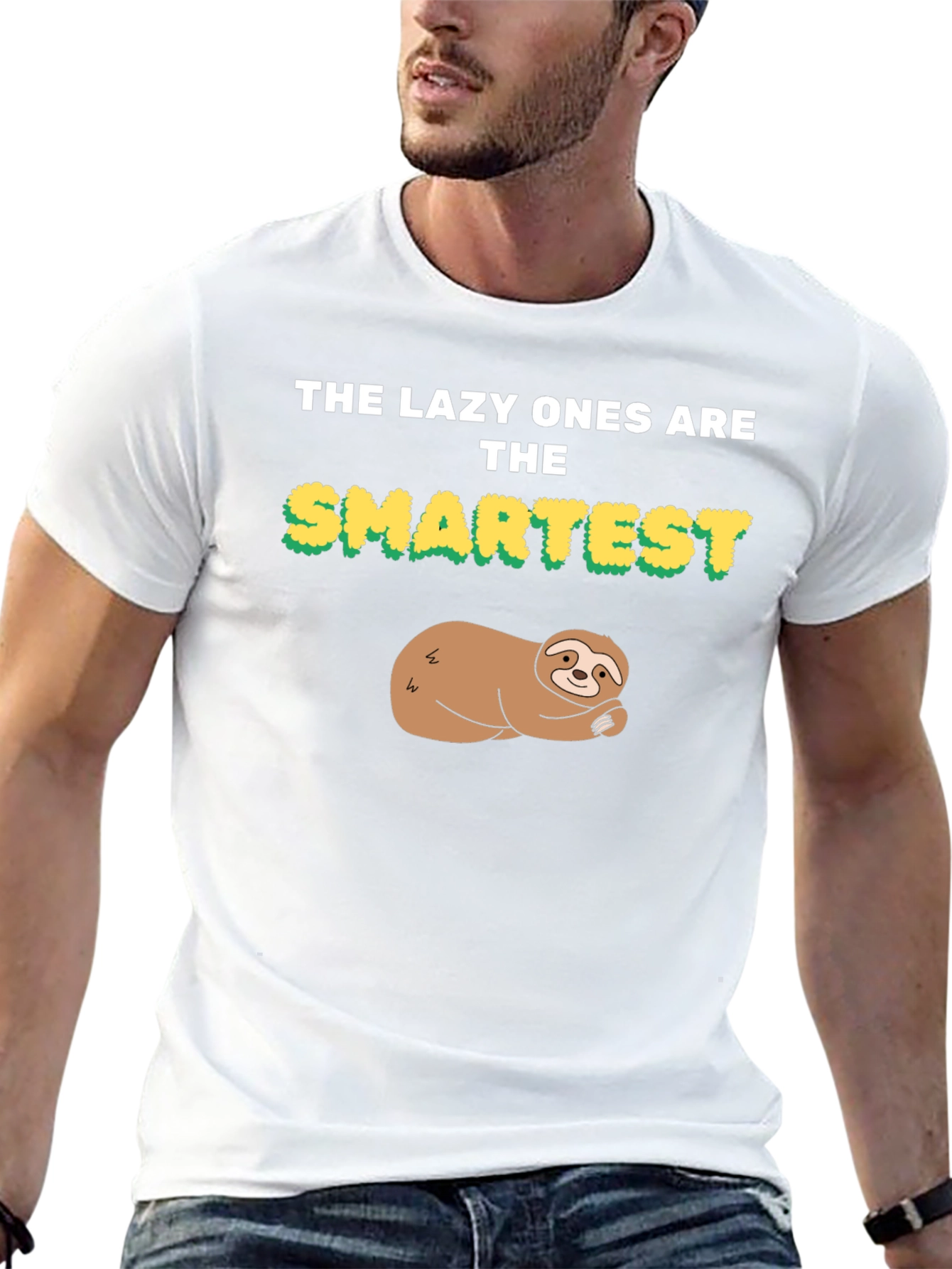 Lazy Ones Are the Smartest Sloth Graphic Tee