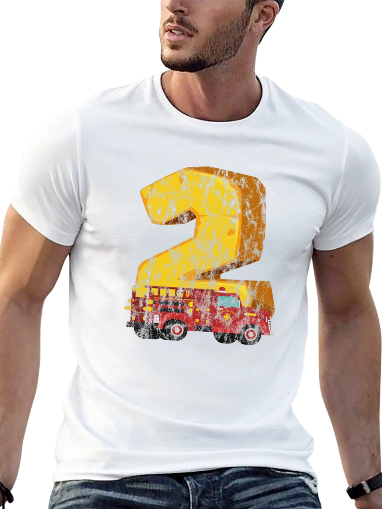 Firetruck 2nd Birthday T-Shirt
