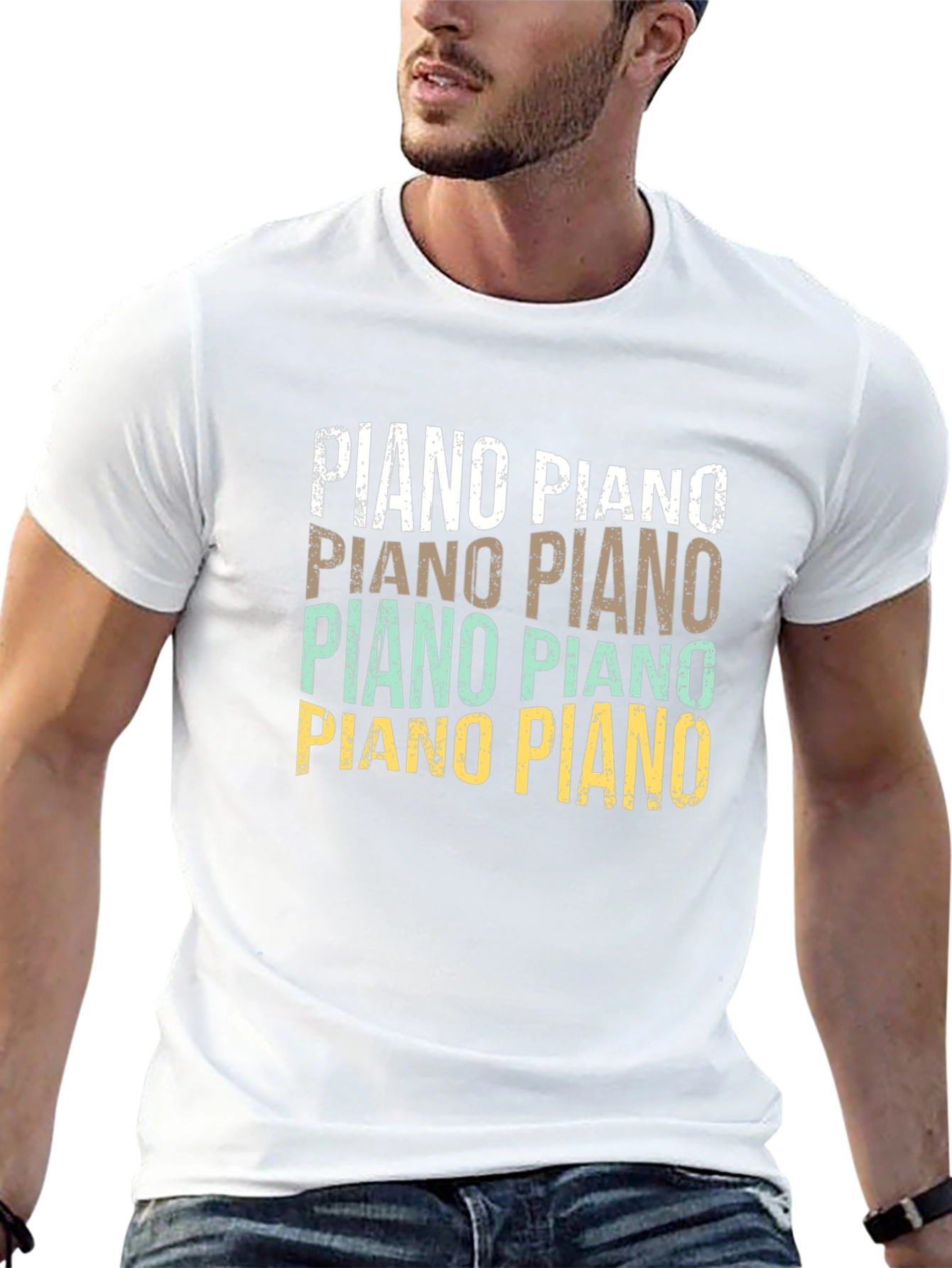 Piano Retro Style T-Shirt