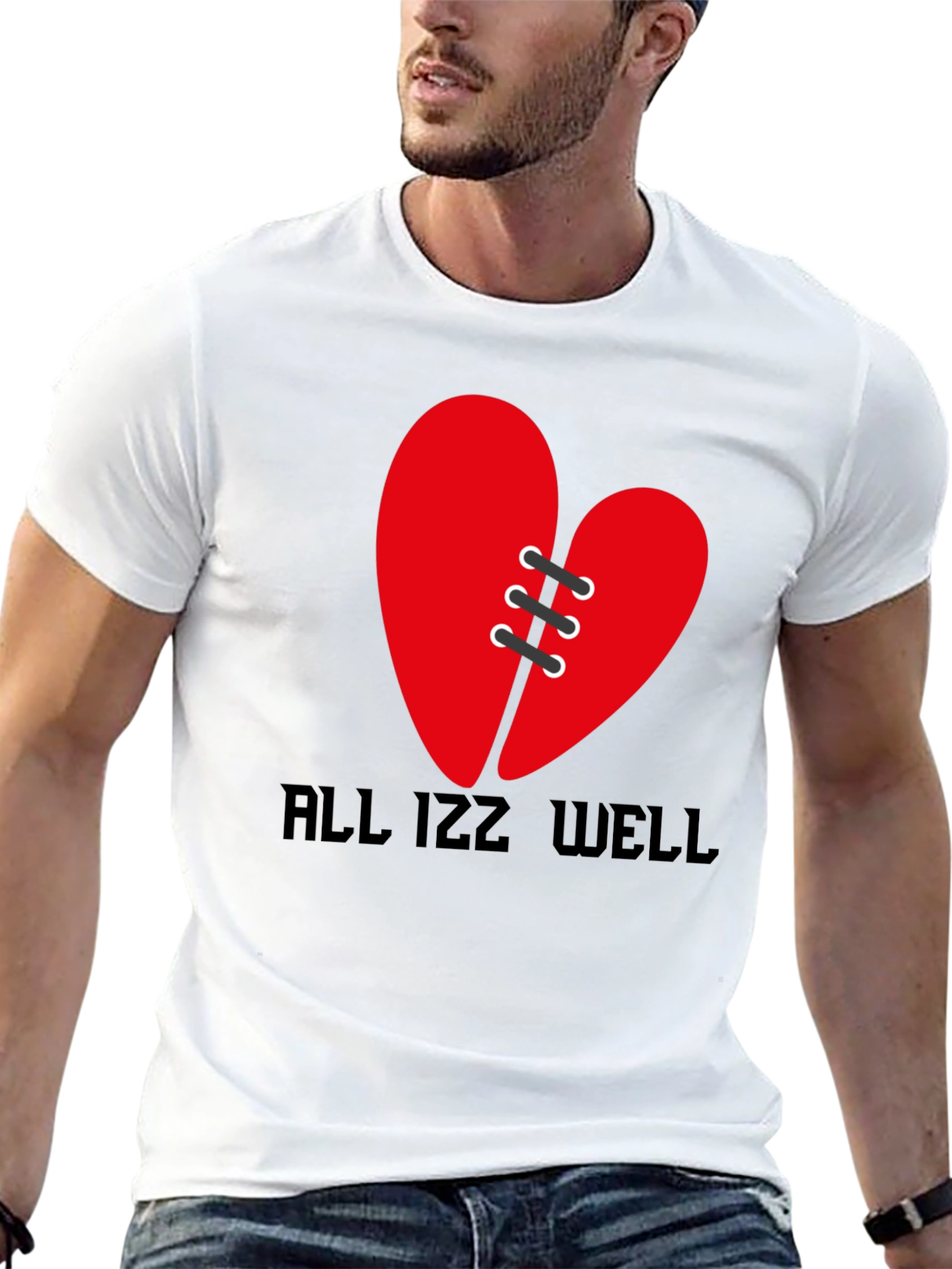 Mended Heart Graphic Tee - All Izz Well Shirt