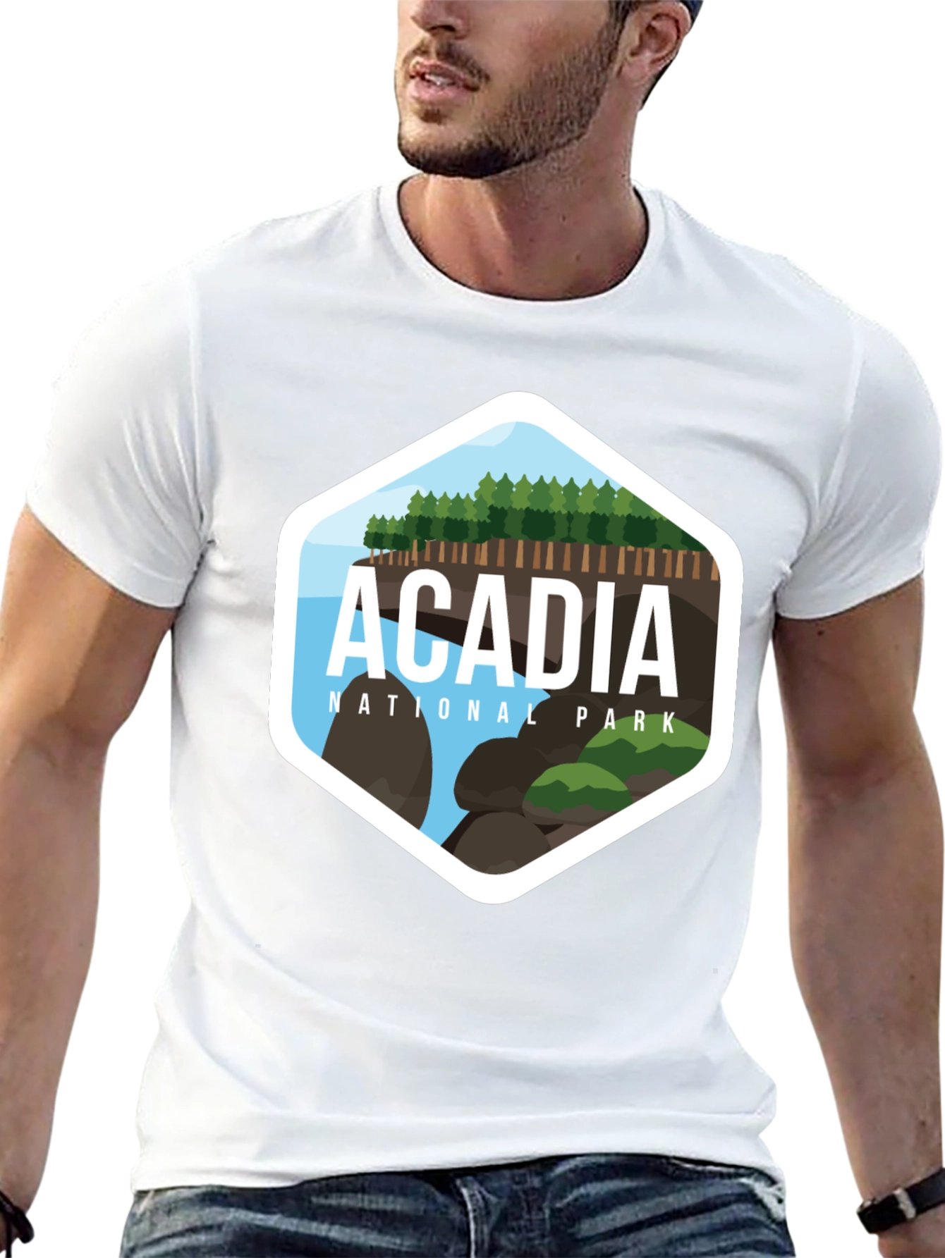 Acadia National Park Black T-Shirt