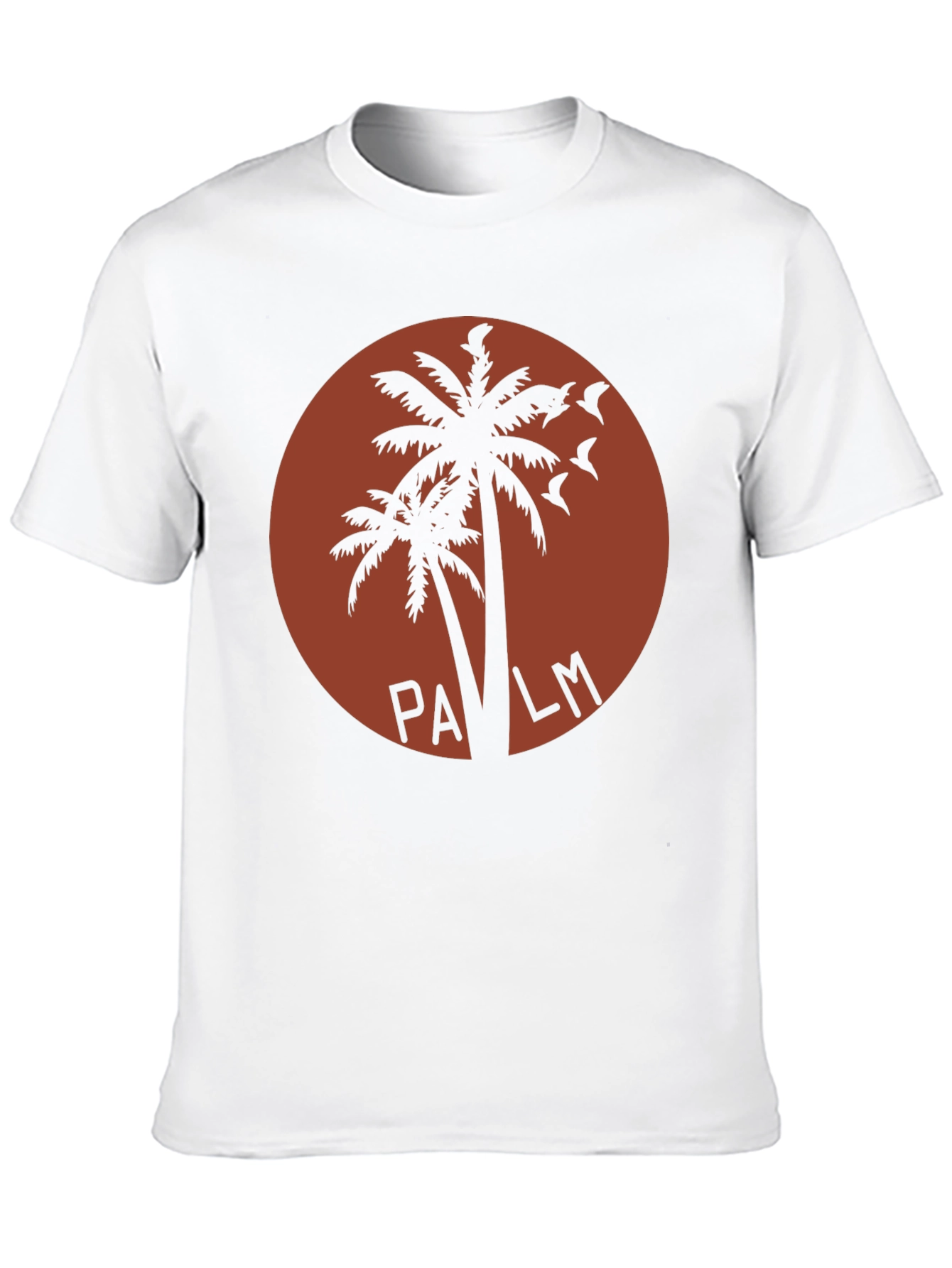Retro Palm Tree Graphic T-Shirt - Black