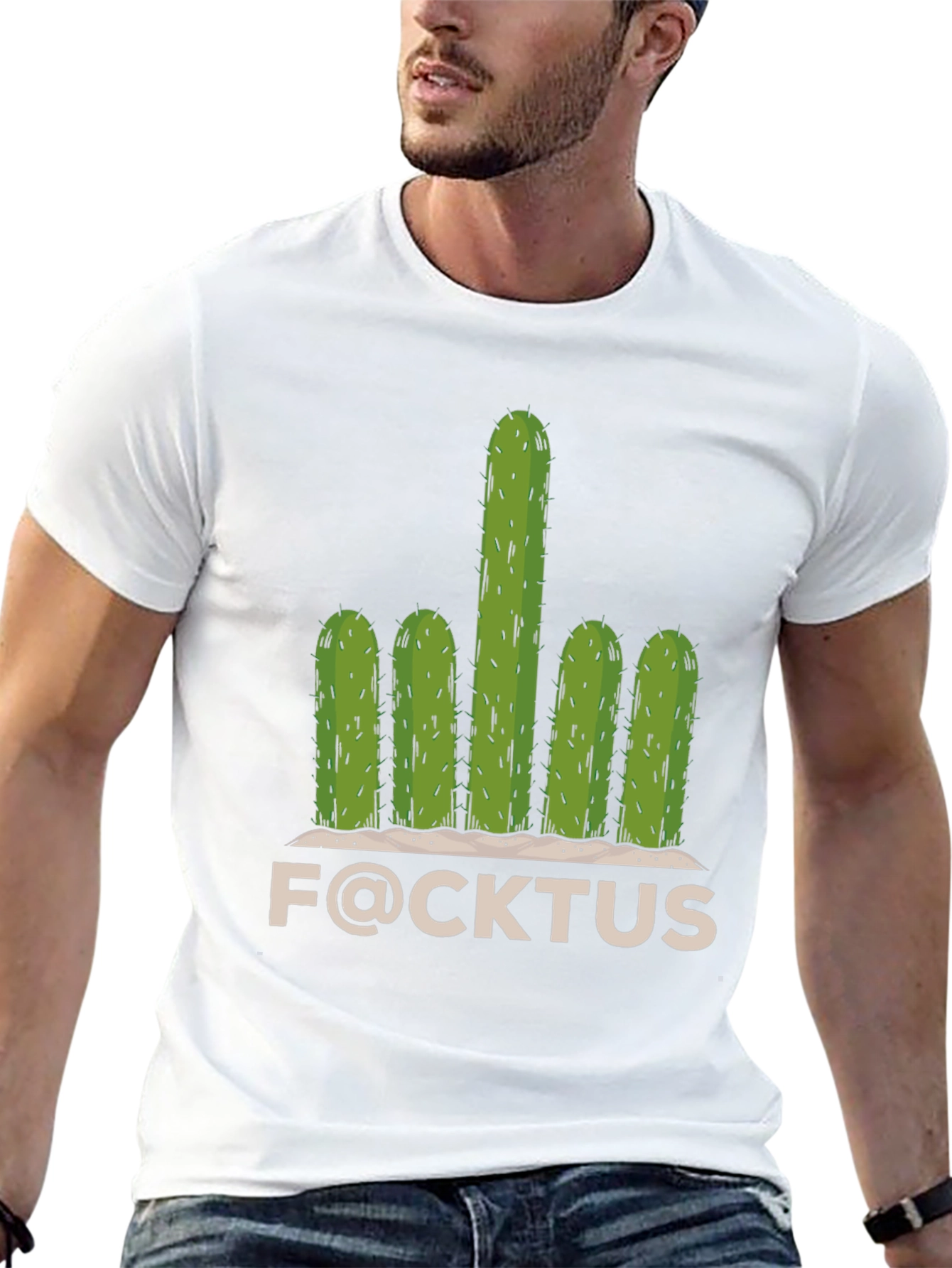 Funny F@CKTUS Graphic T-Shirt