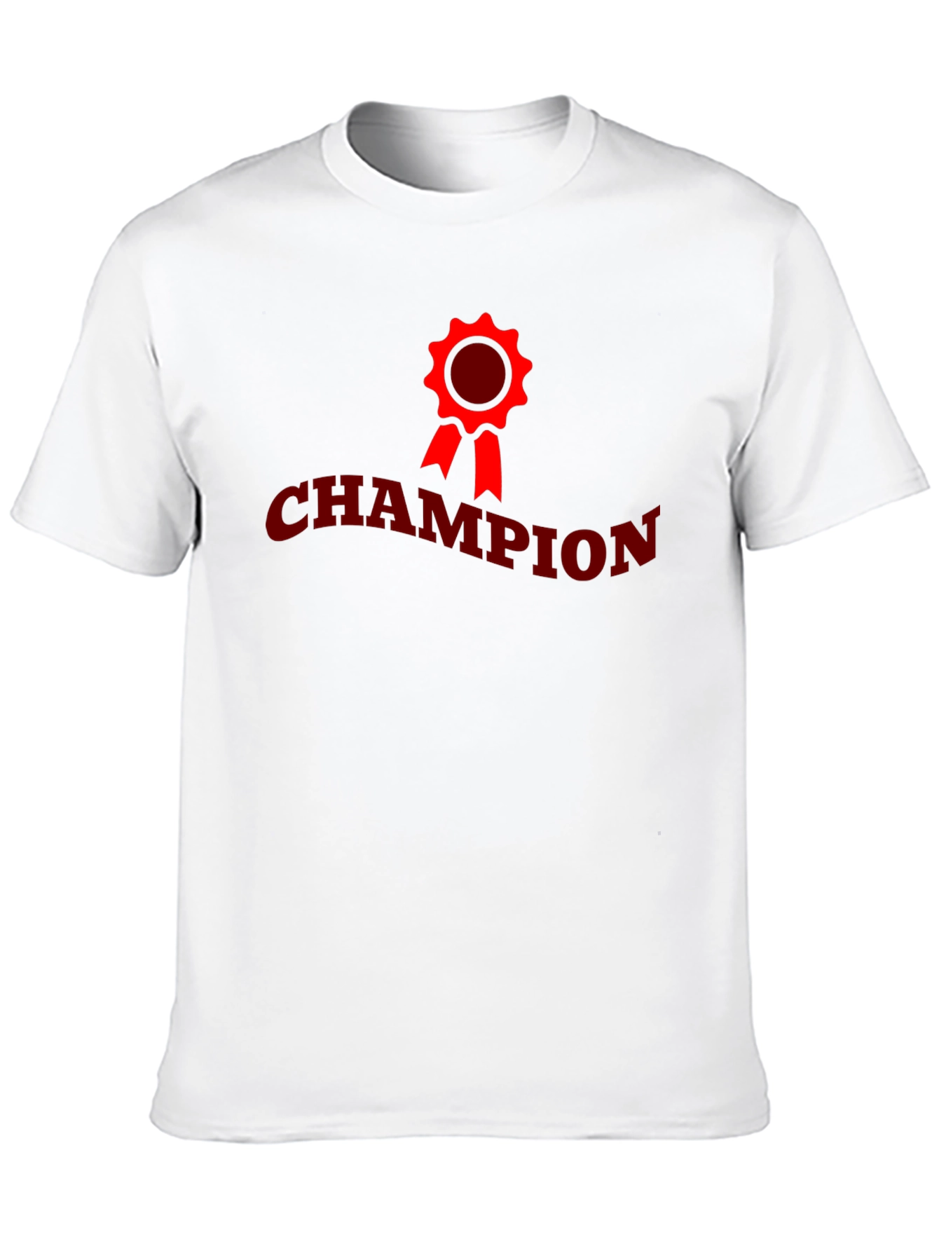 Champion Graphic Tee - Black Crew Neck