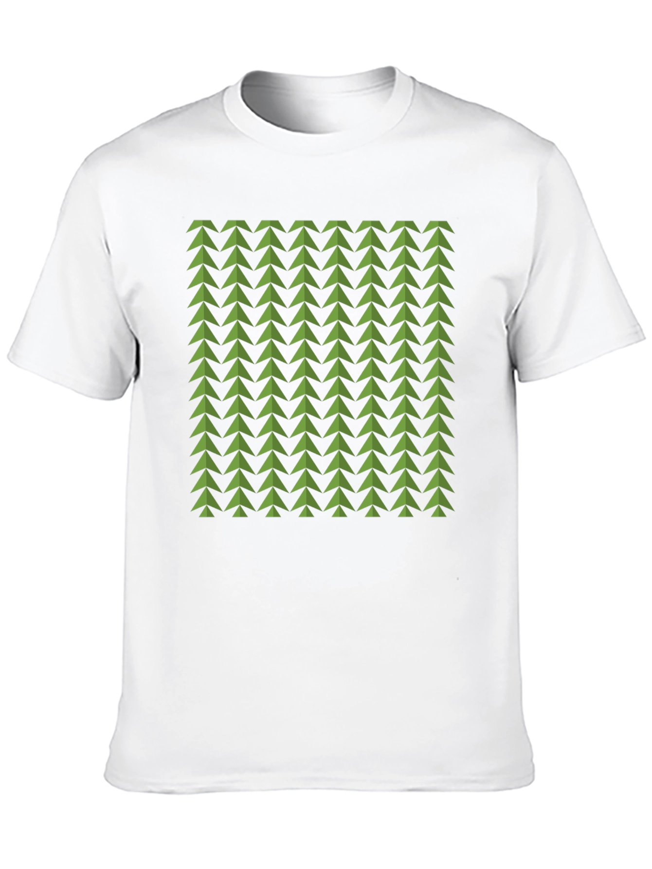 Geometric Green Arrows Tee