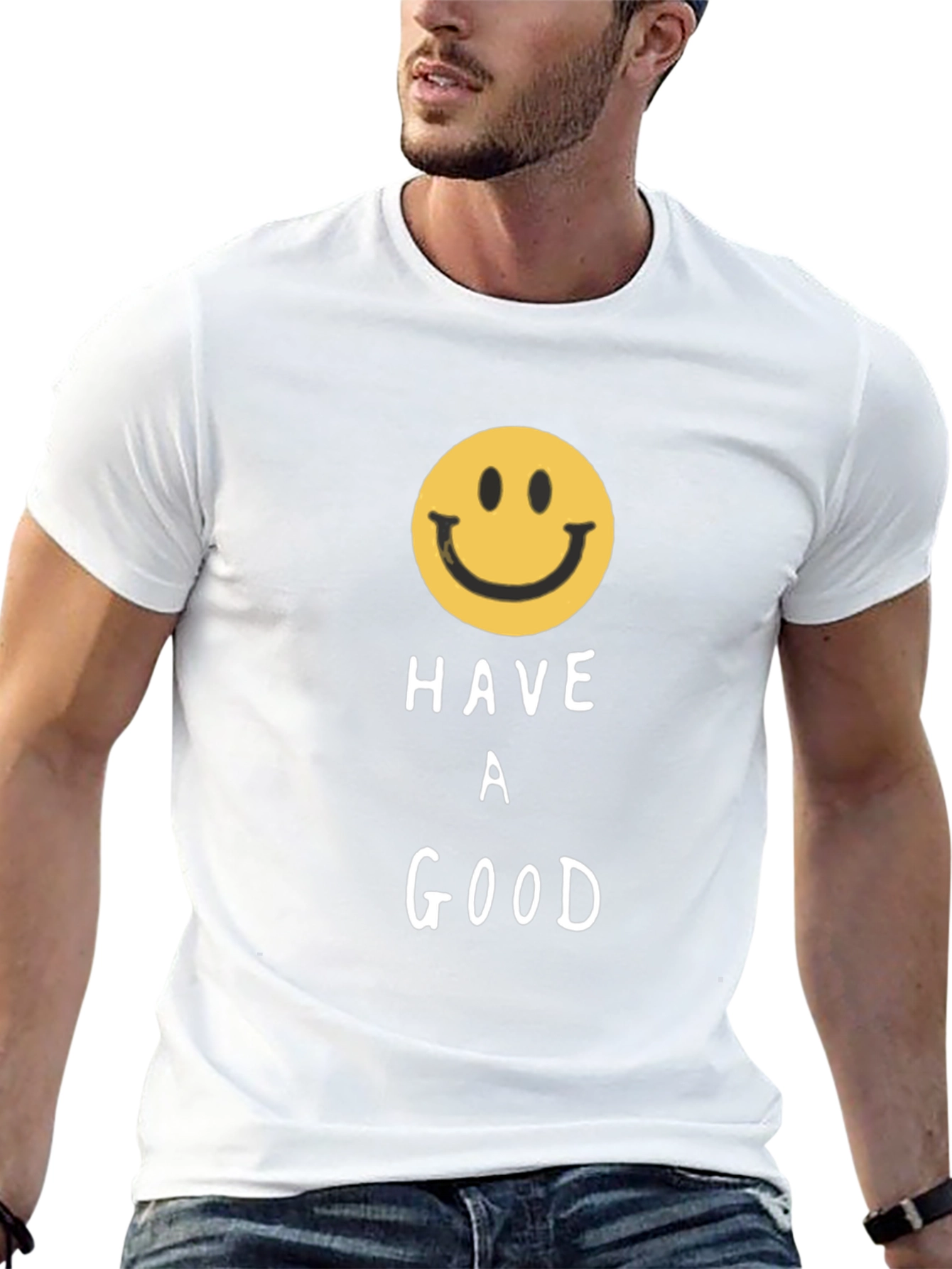 Have A Good Day Smiley Face Graphic T-Shirt