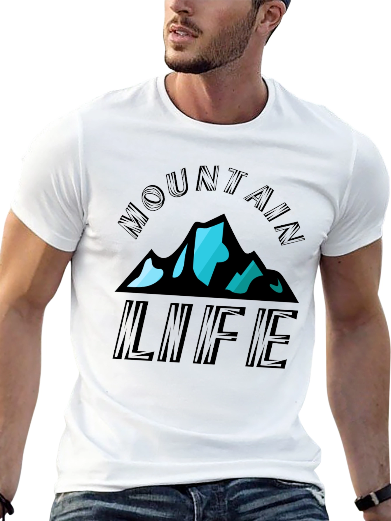 Mountain Life Graphic Tee - Black