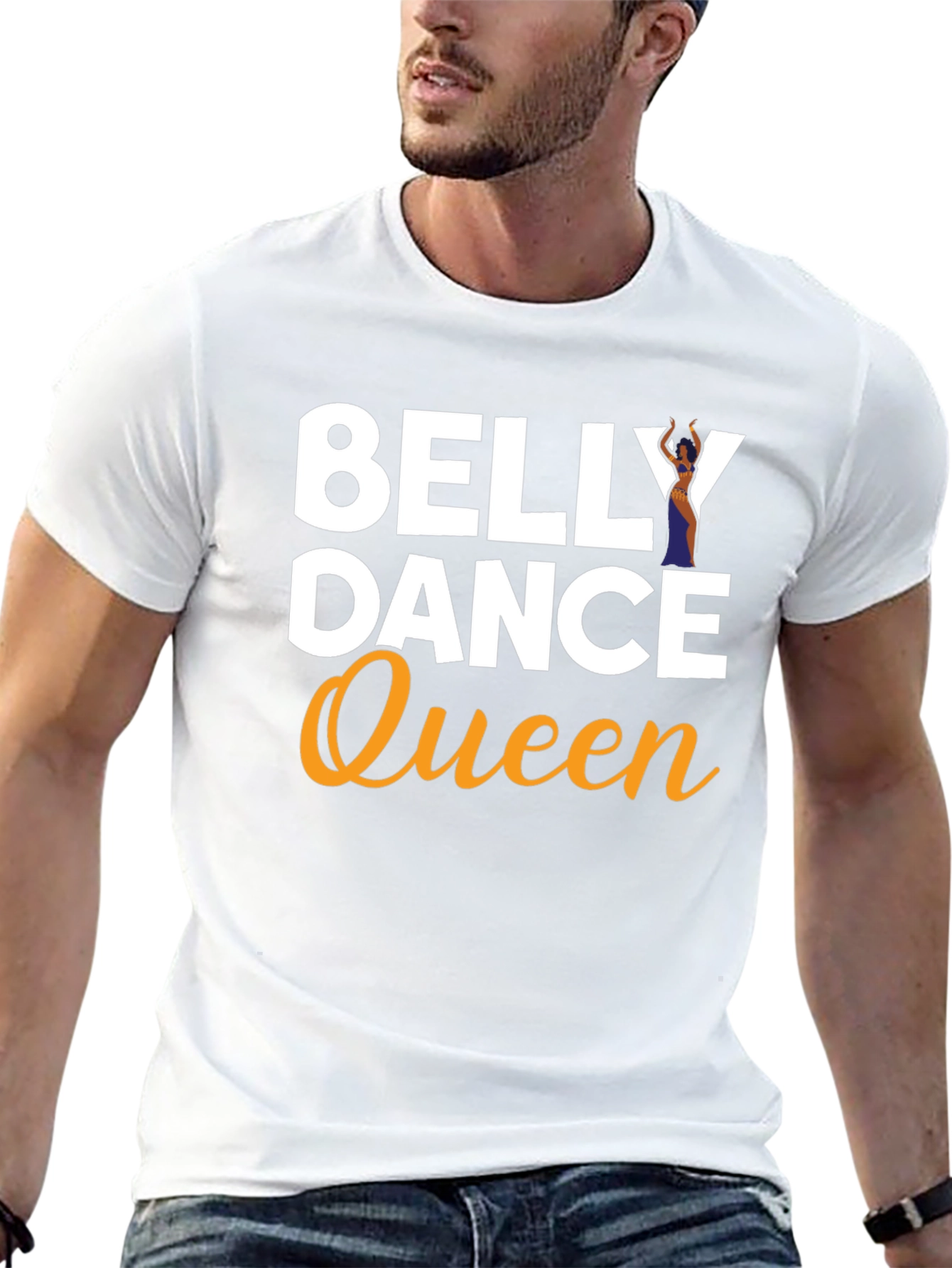 Belly Dance Queen Black Graphic T-Shirt