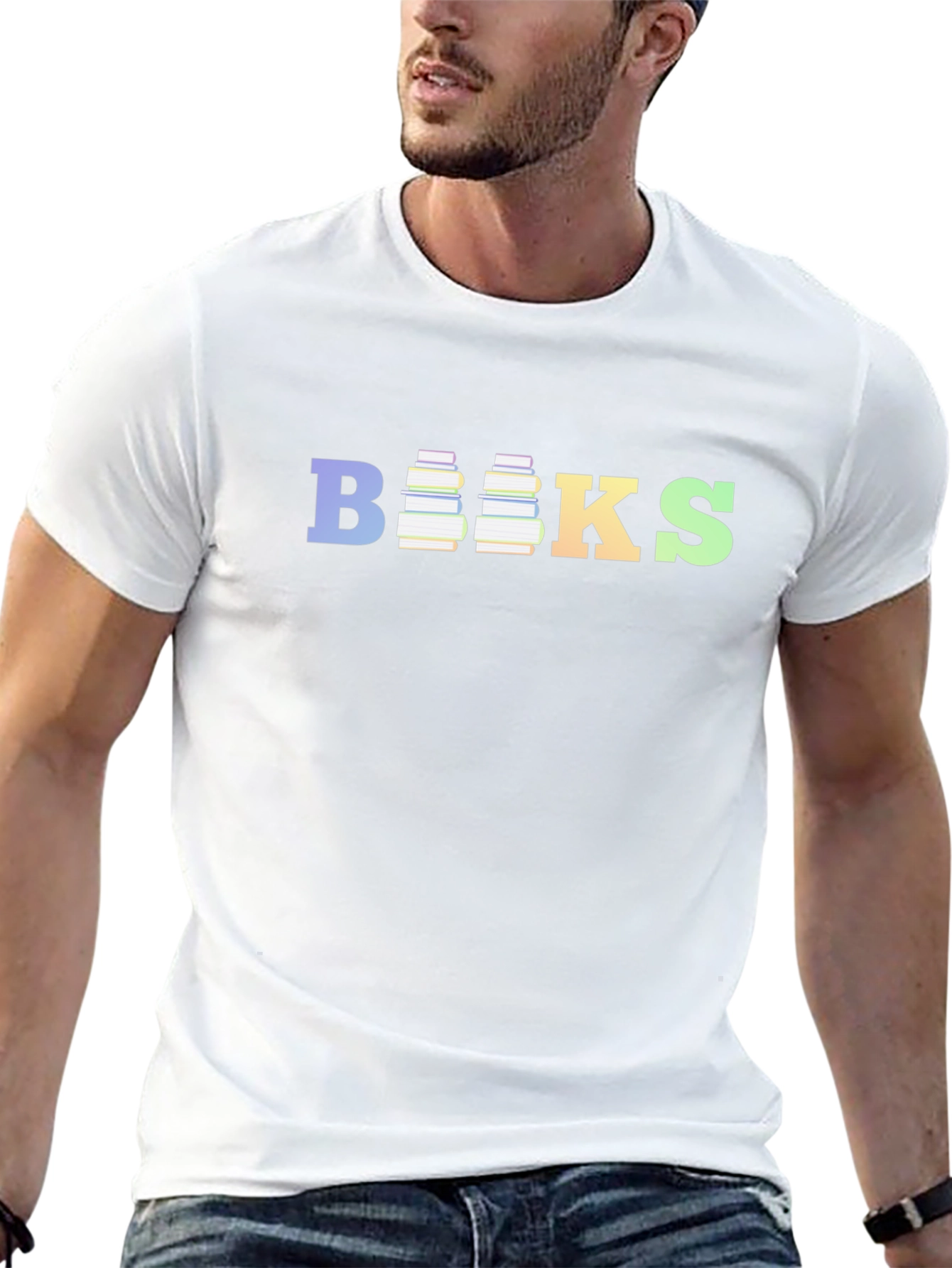 Books Graphic Tee - Unisex Cotton Blend Shirt