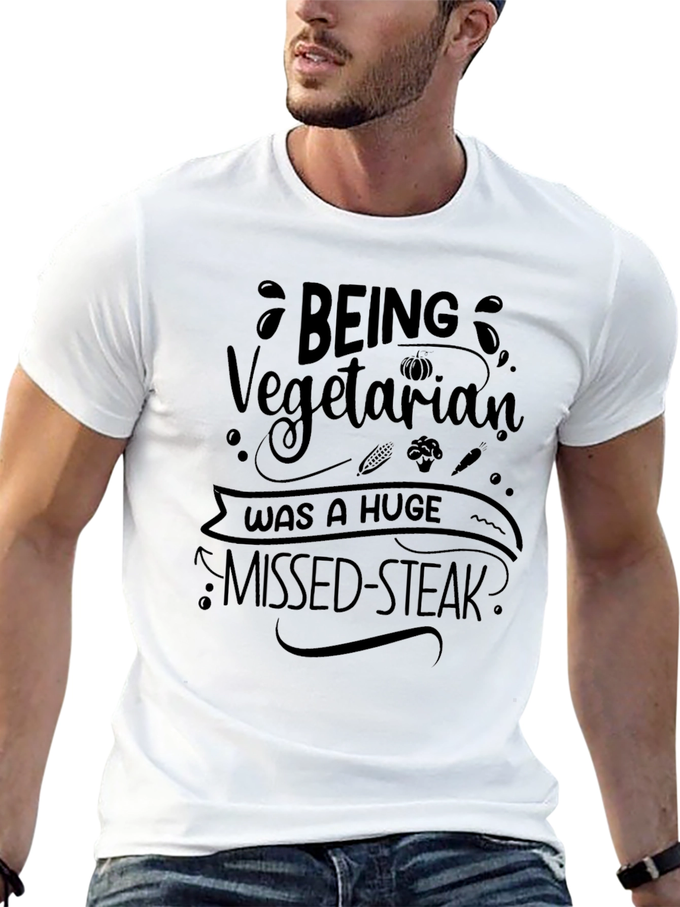 Being Vegetarian Missed-Steak T-Shirt