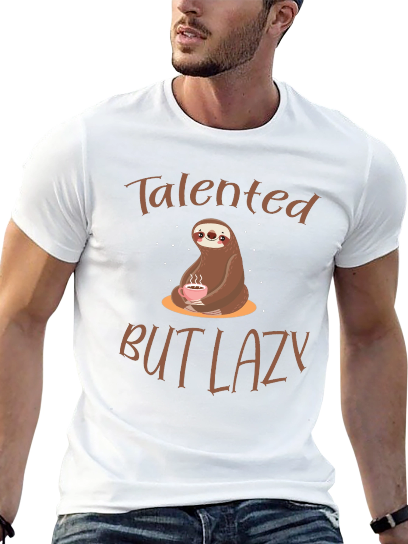 Talented But Lazy Sloth Graphic Tee
