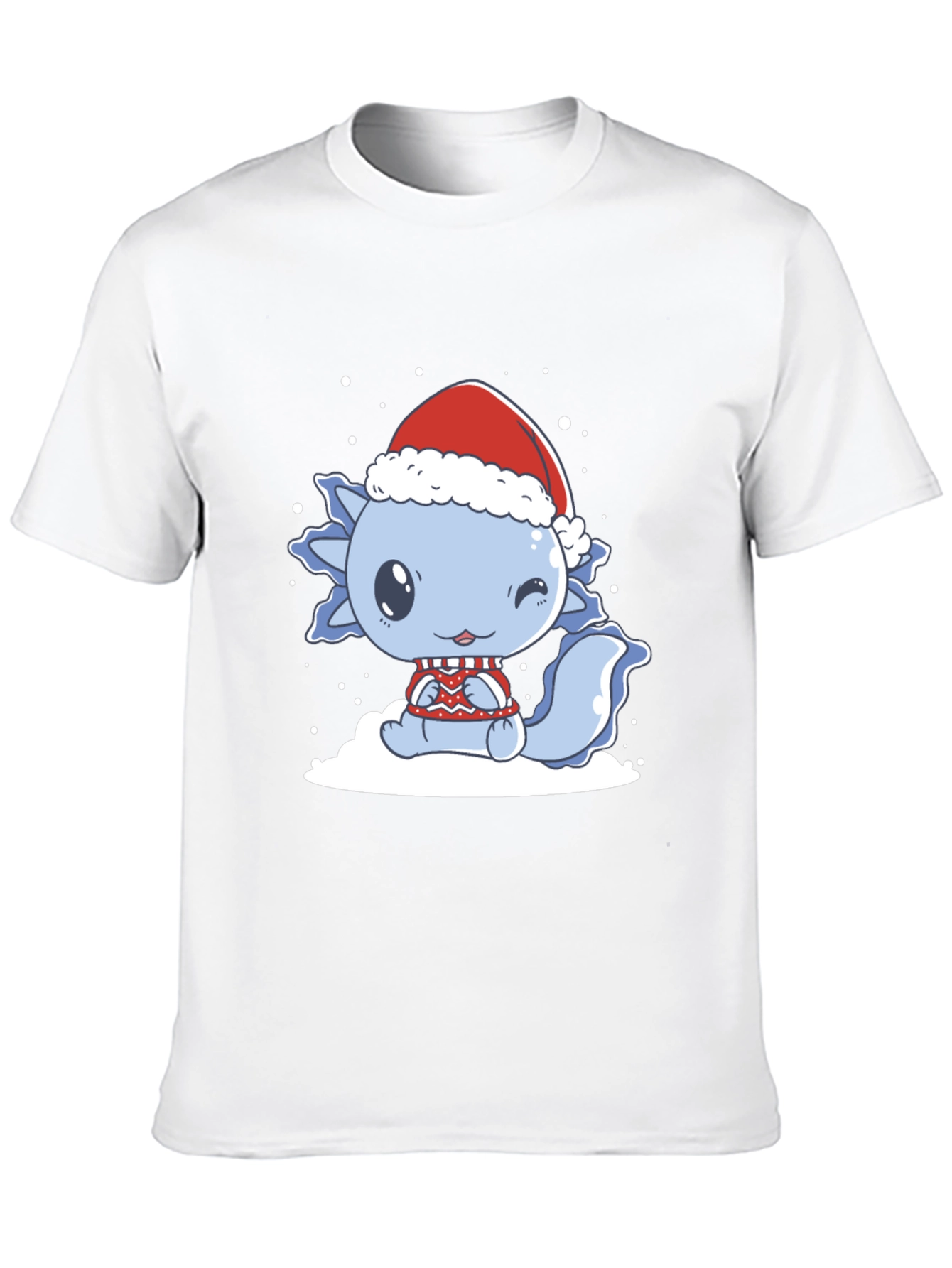 Cute Axolotl Christmas T-Shirt
