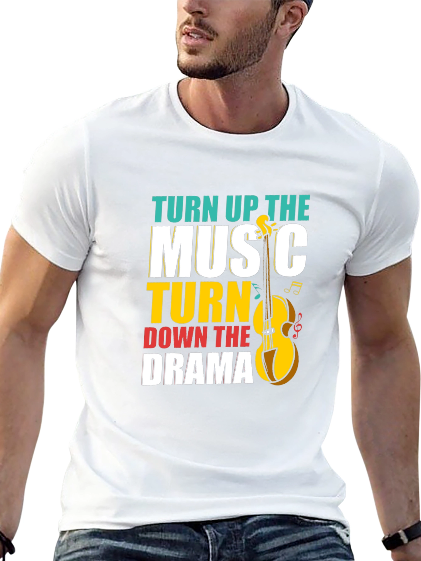 Turn Up the Music Graphic Tee