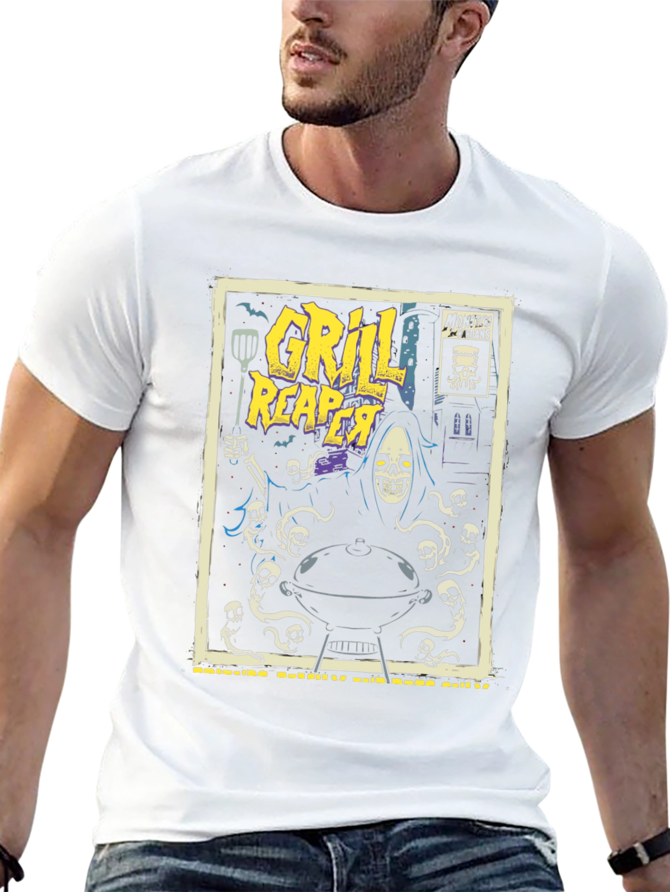 Grill Reaper T-Shirt - BBQ Humor