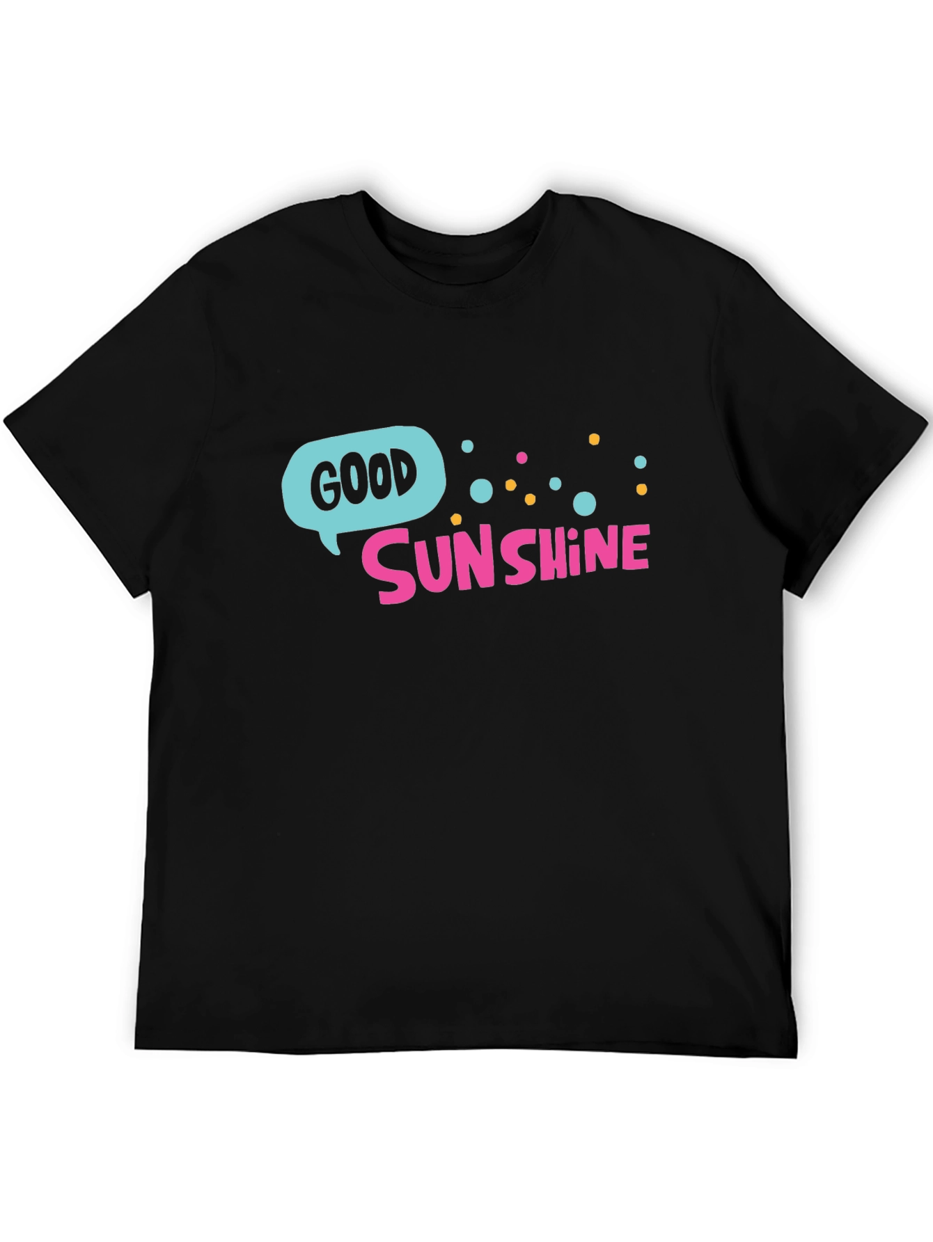 Good Sunshine Black T-Shirt - Bright Graphic Tee