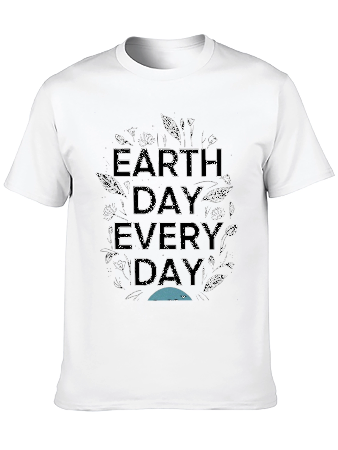 Earth Day Every Day Graphic Tee - Black