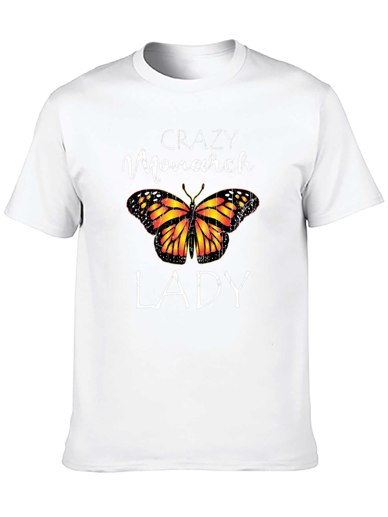 Crazy Monarch Lady Butterfly Graphic Tee