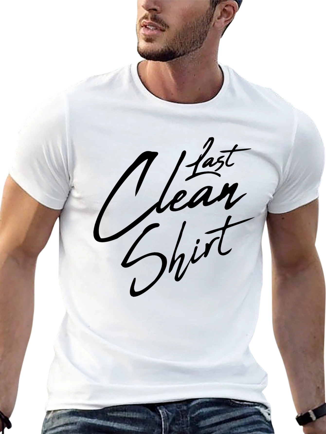 Last Clean Shirt Black Graphic Tee