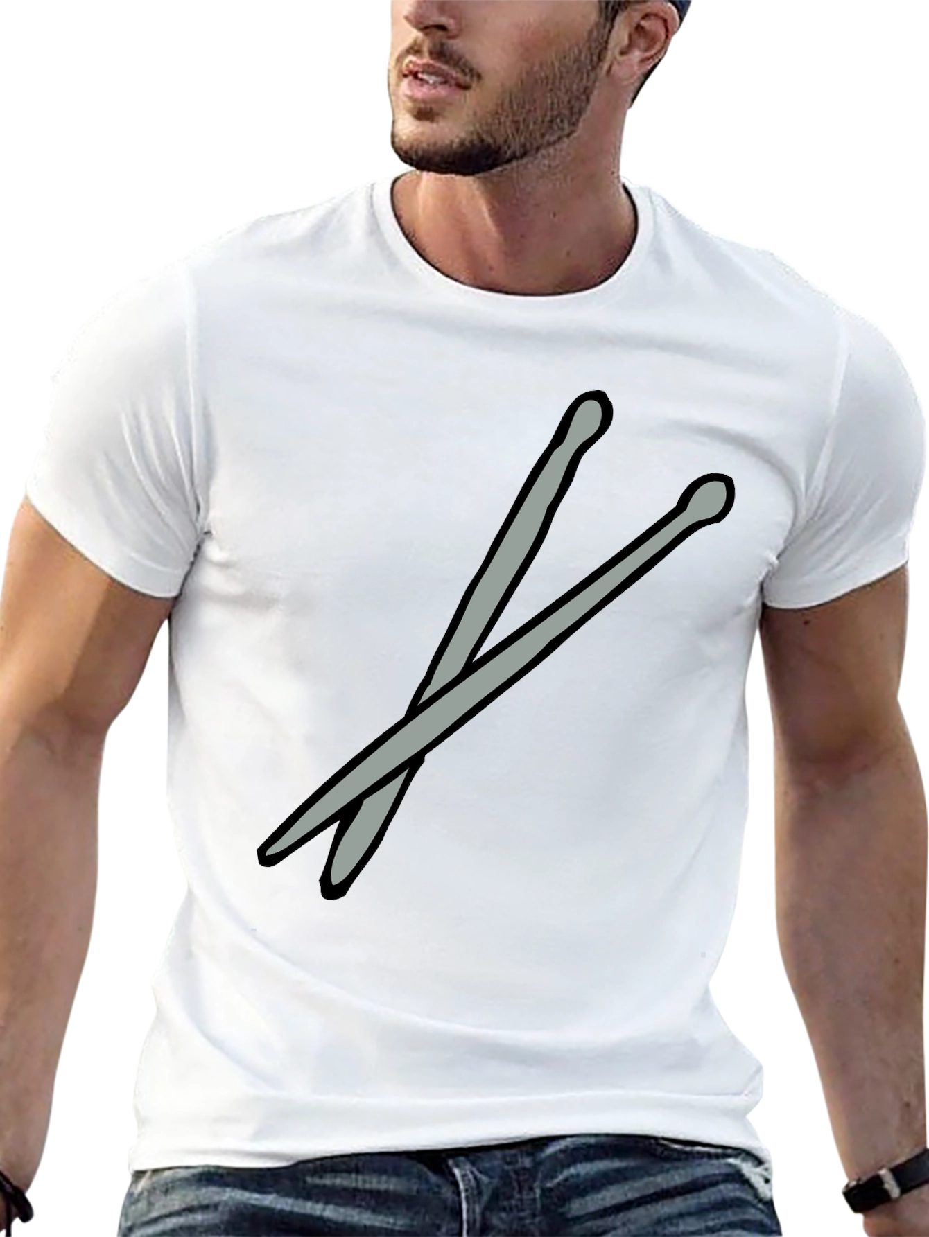 Drumsticks Graphic Tee - Musician Casual Wear
