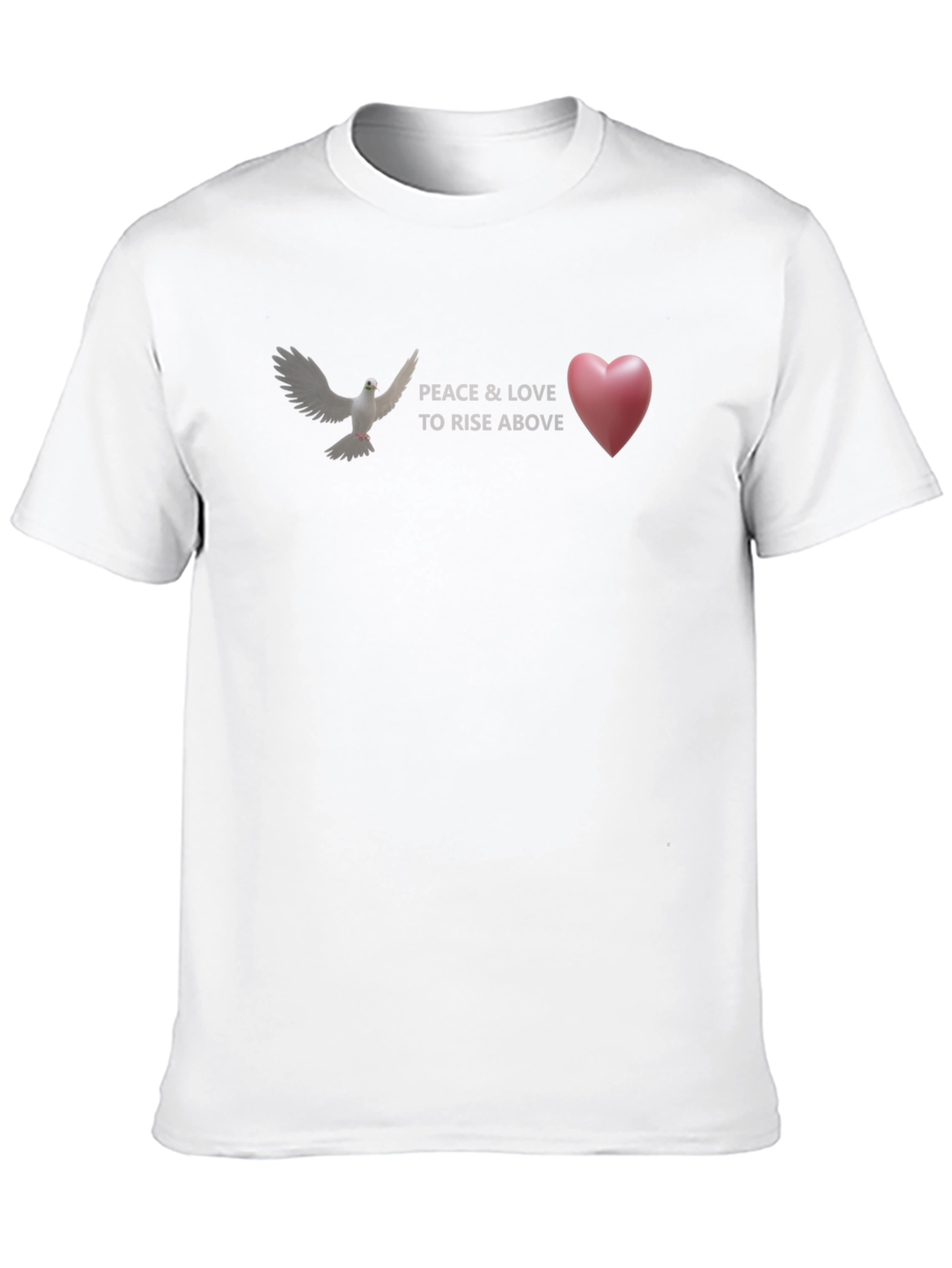 Peace & Love Graphic T-Shirt - Rise Above