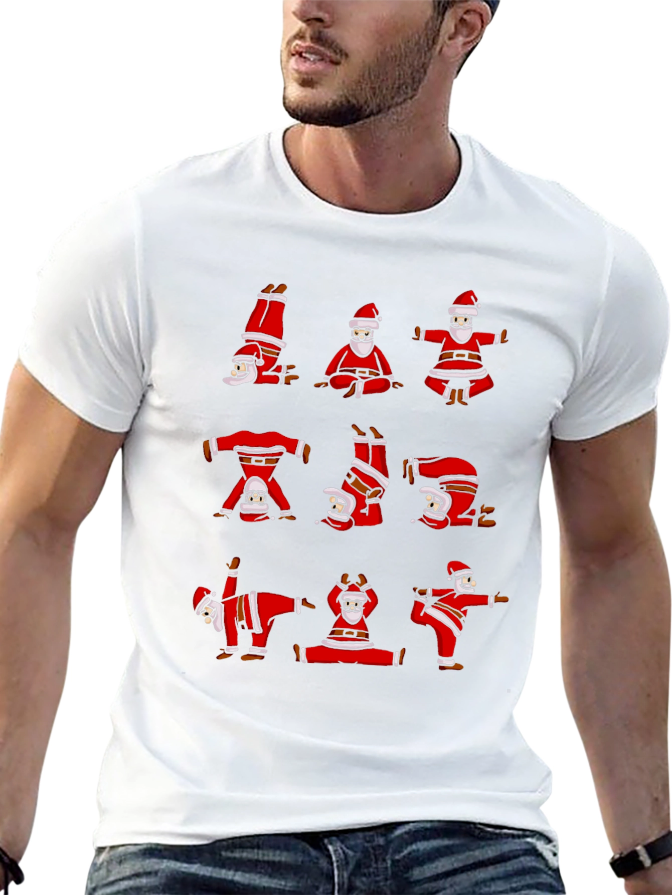 Yoga Santa T-Shirt - Holiday Fun!