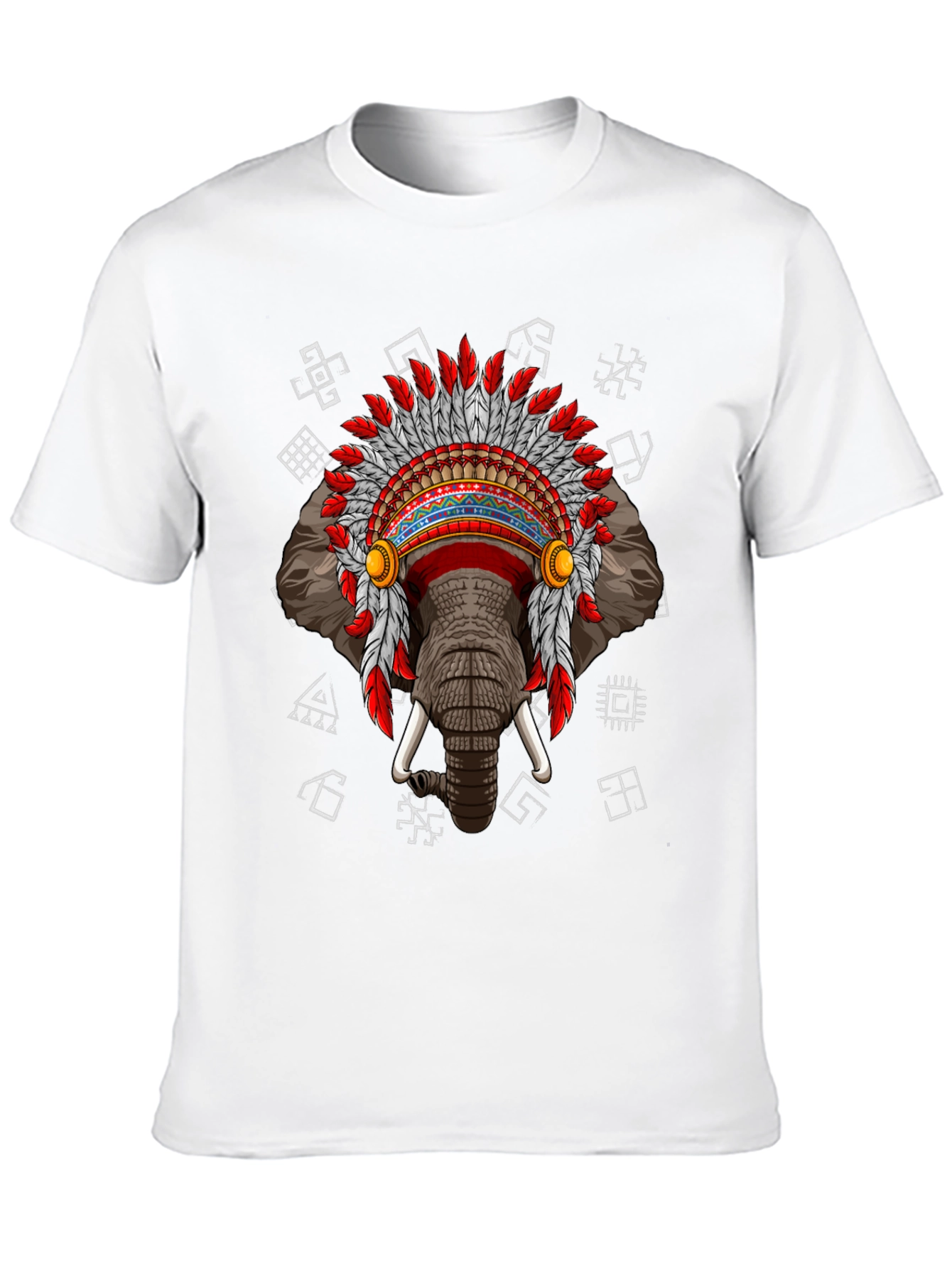 Elephant Indian Headdress T-Shirt