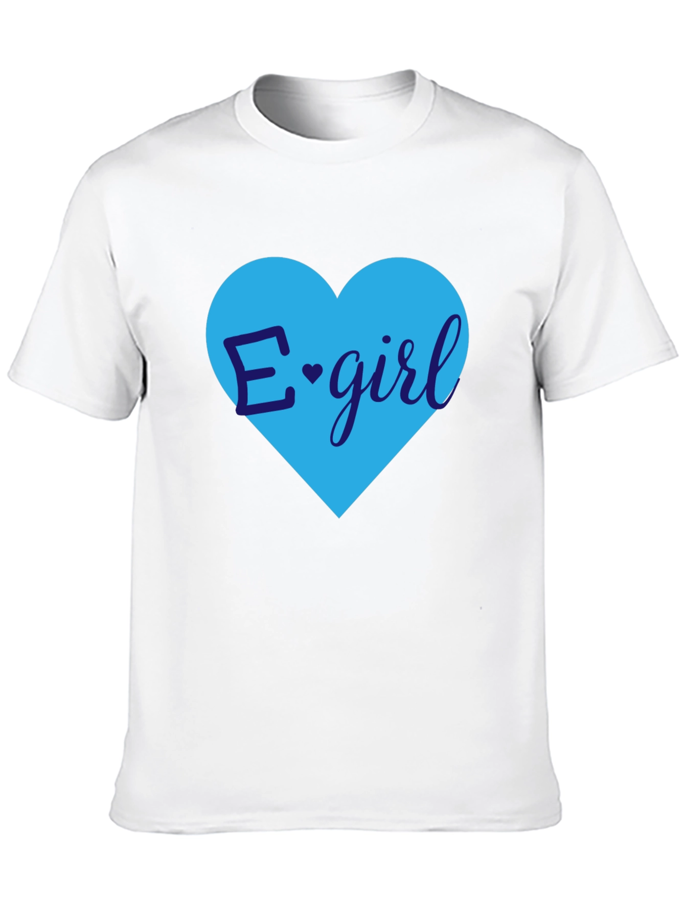 E-Girl Heart Graphic Tee - Trendy Casual Top