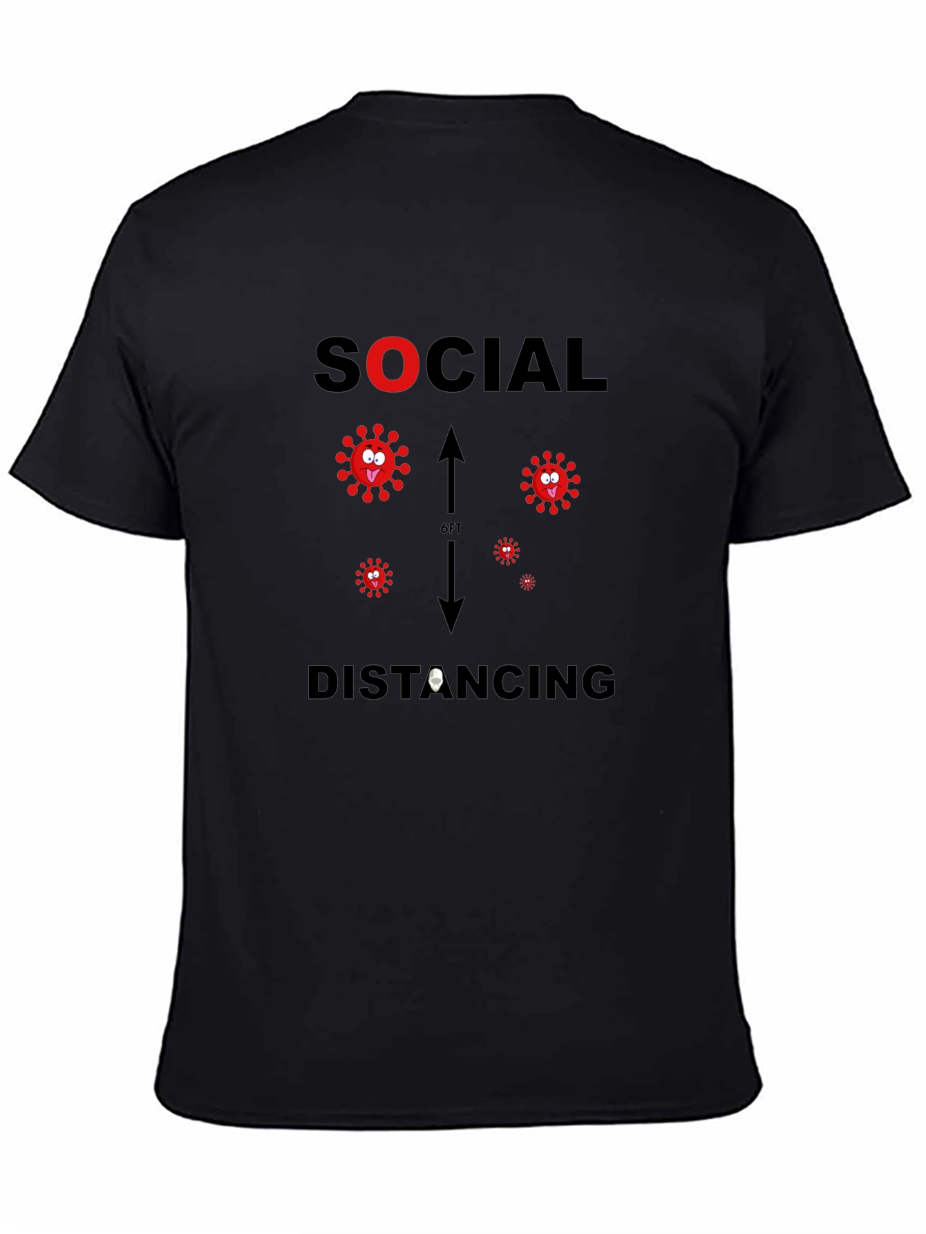 Social Distancing Novelty Graphic T-Shirt