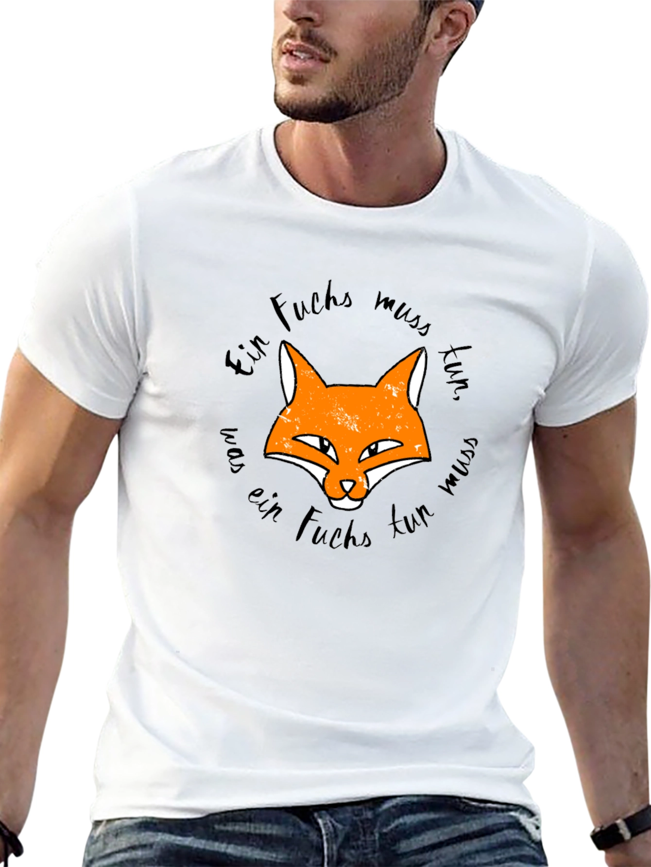 Fox Graphic Black T-Shirt - Ein Fuchs Muss Tun