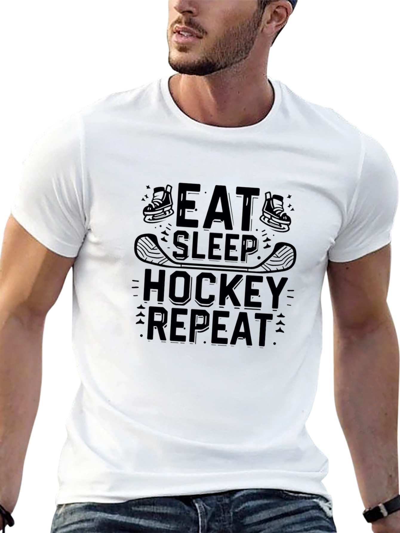 Eat Sleep Hockey Repeat T-Shirt