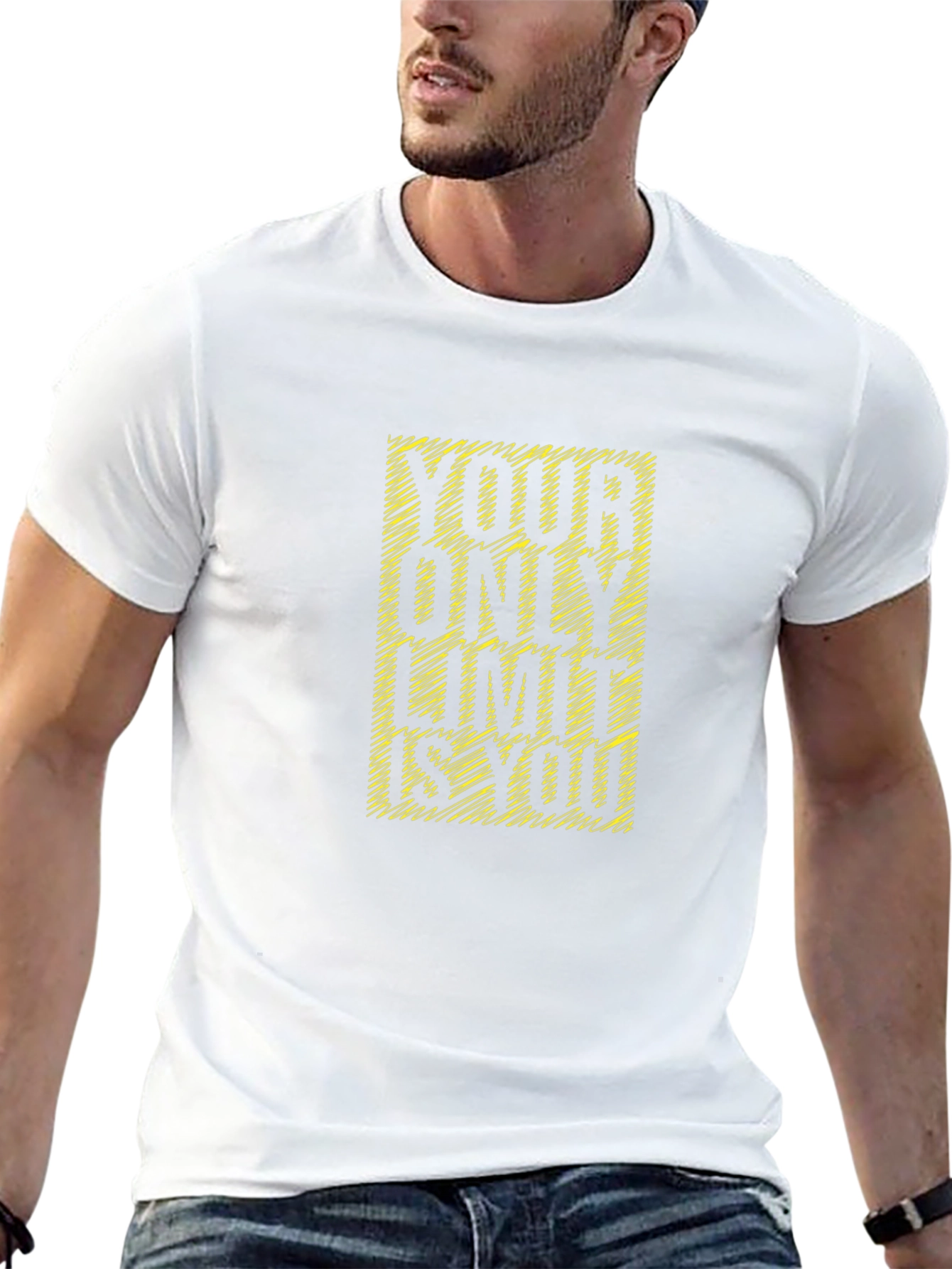Motivational Black T-Shirt - Your Only Limit is You