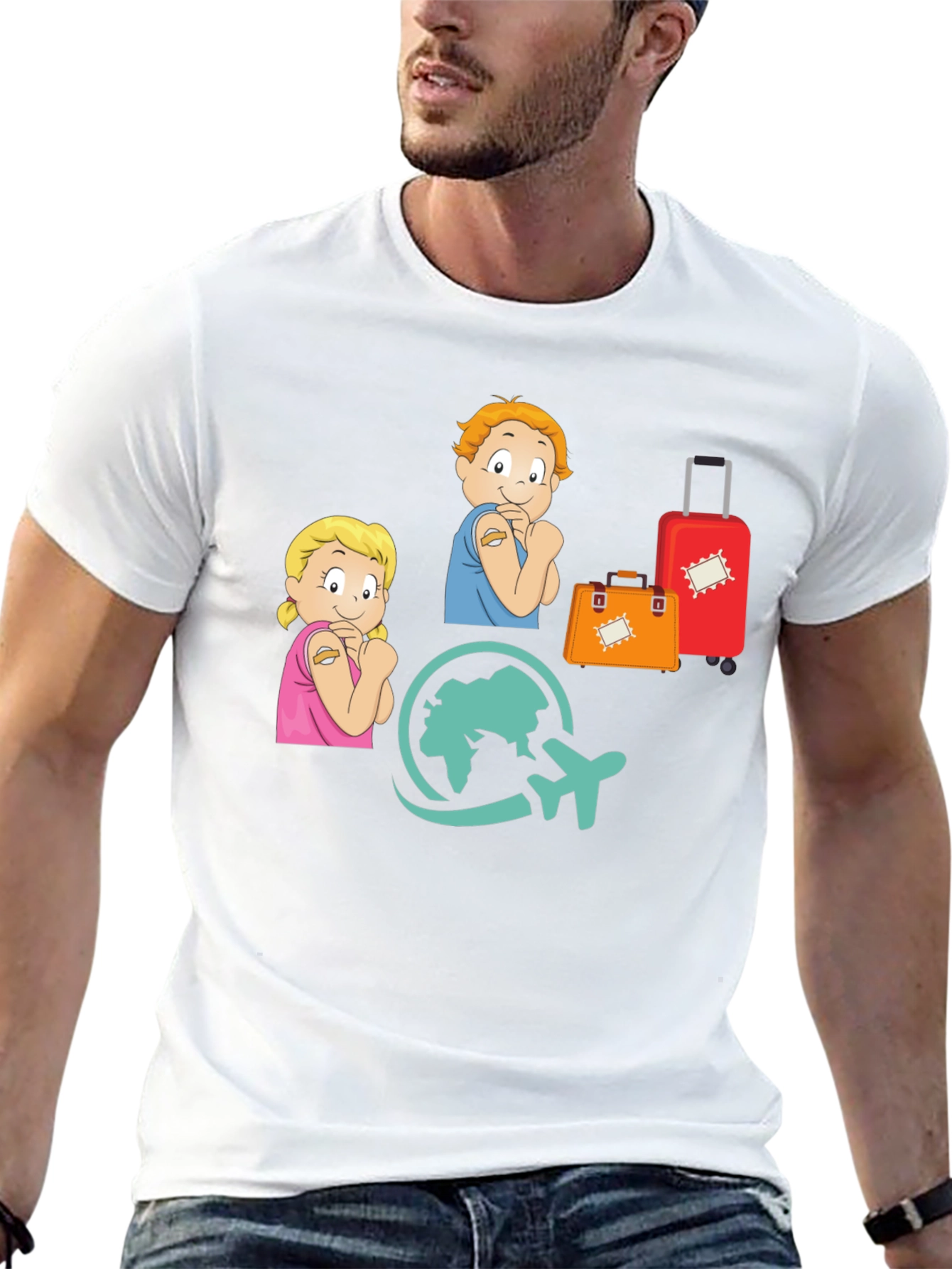Vaccinated Kids Travel T-Shirt
