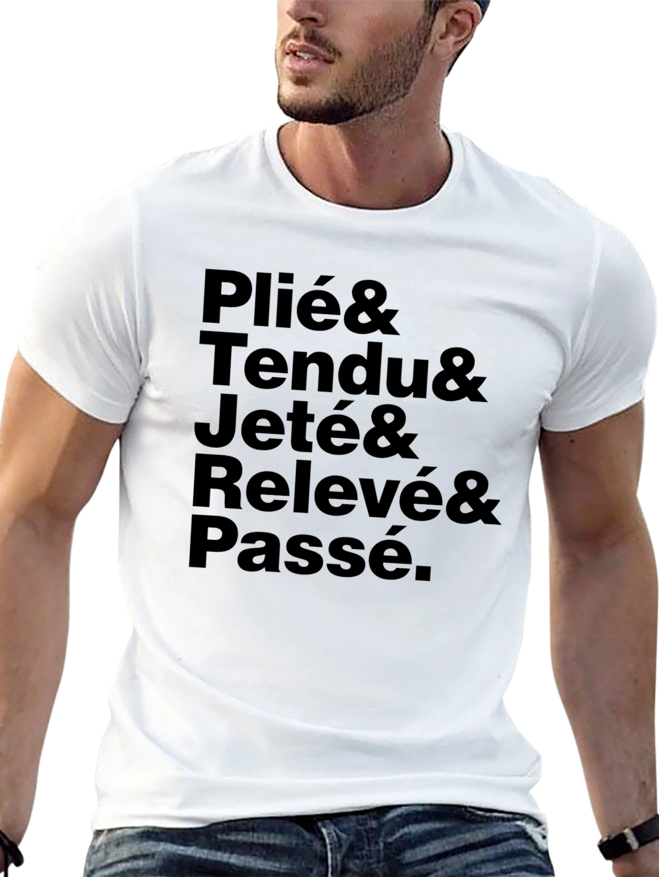 Ballet Dance Steps Black T-Shirt