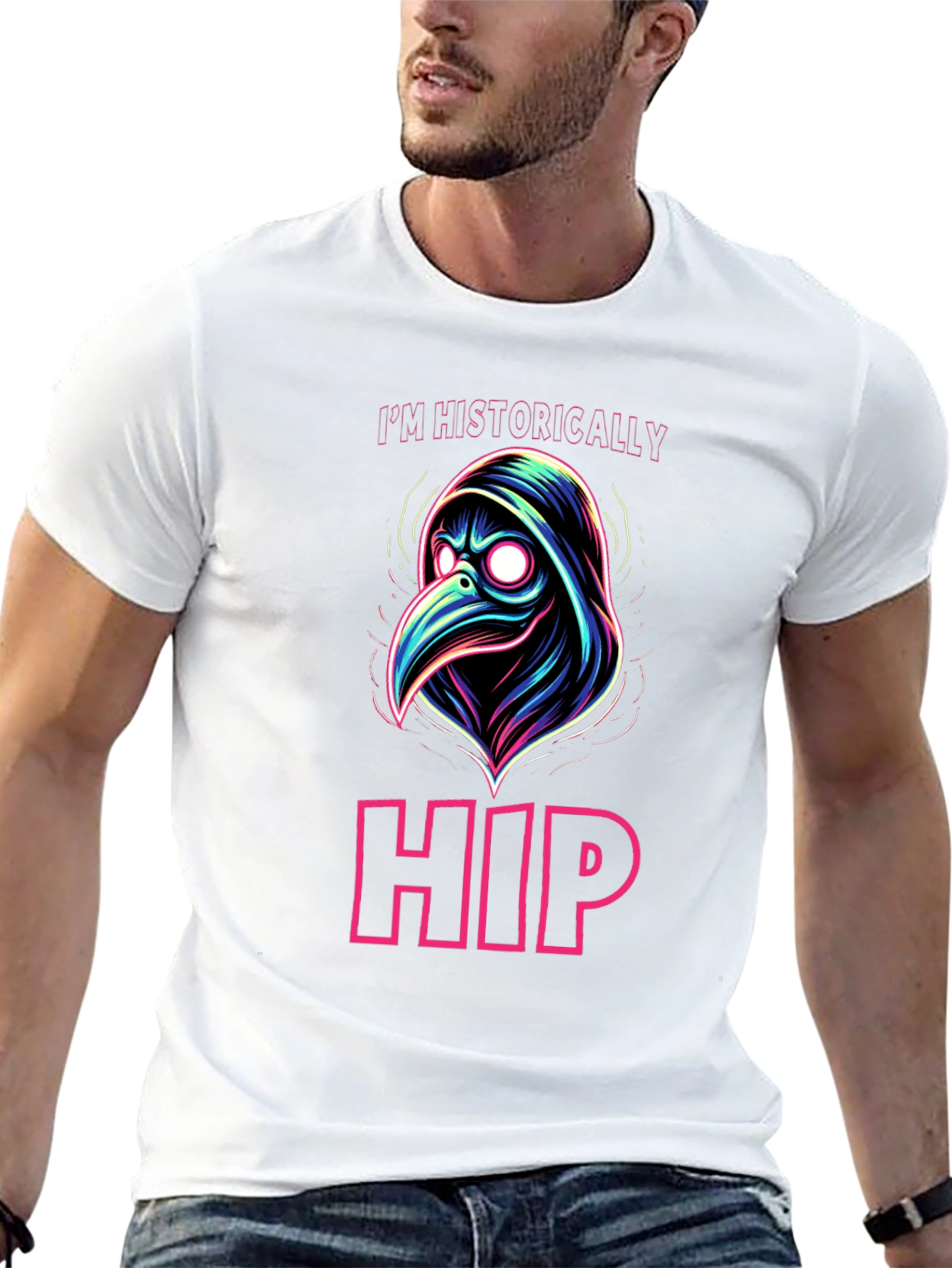 Historically Hip Plague Doctor Graphic Tee