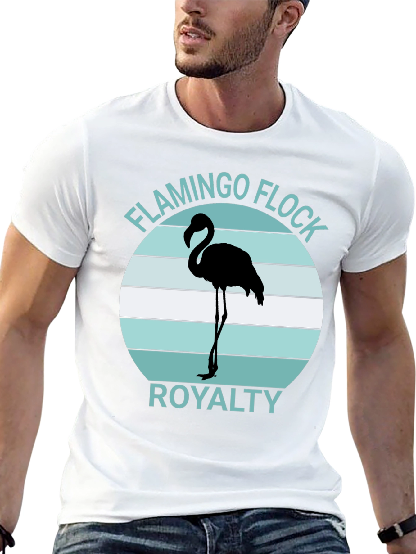 Flamingo Flock Royalty Graphic Tee