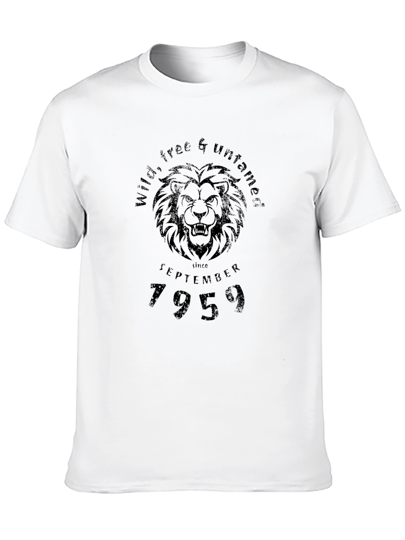 Wild Free & Untamed Lion Graphic T-Shirt