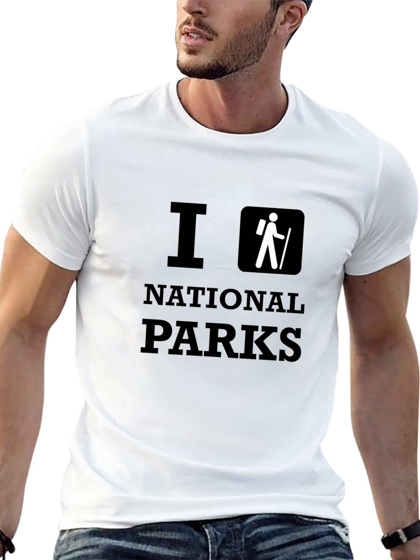 I Hike National Parks Black T-Shirt