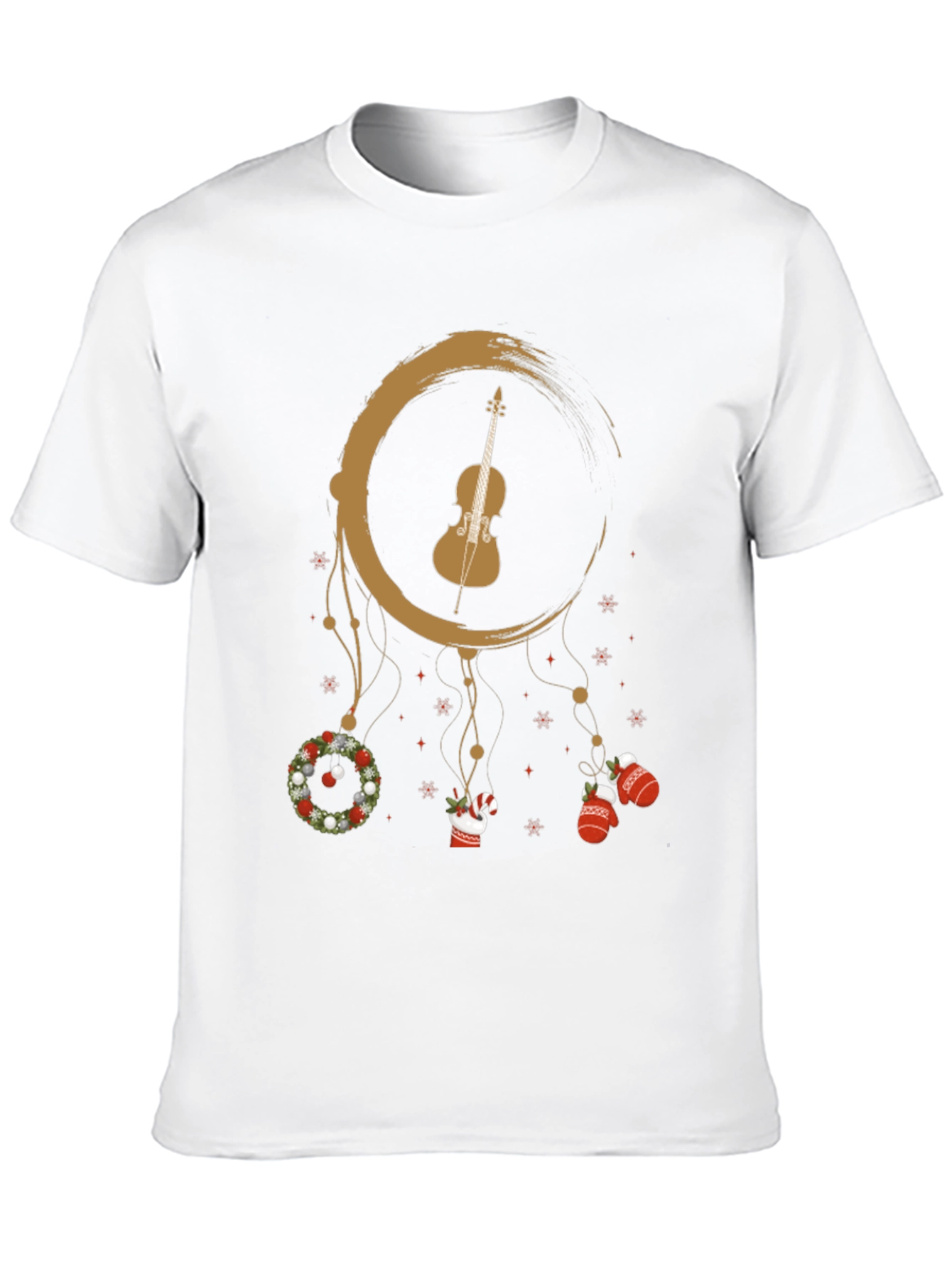 Festive Violin Dreamcatcher Graphic Tee
