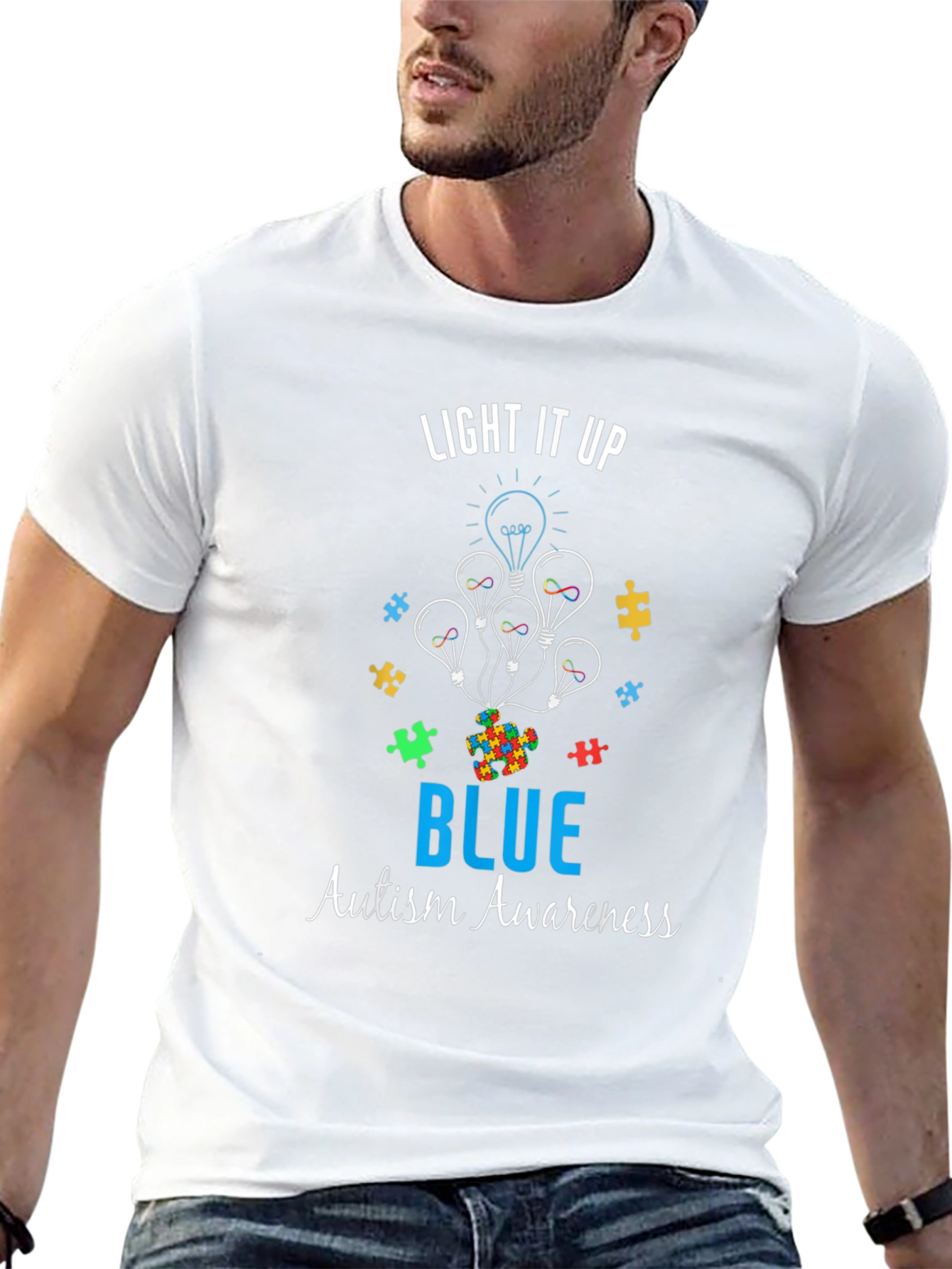 Autism Awareness Light It Up Blue T-Shirt