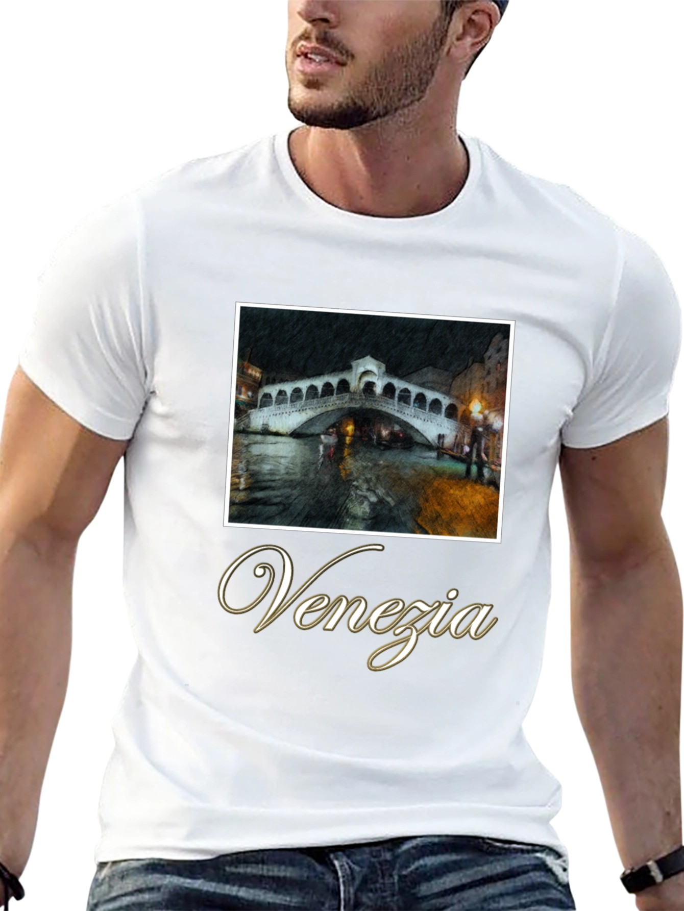 Venezia Graphic T-Shirt - Italian Bridge Design