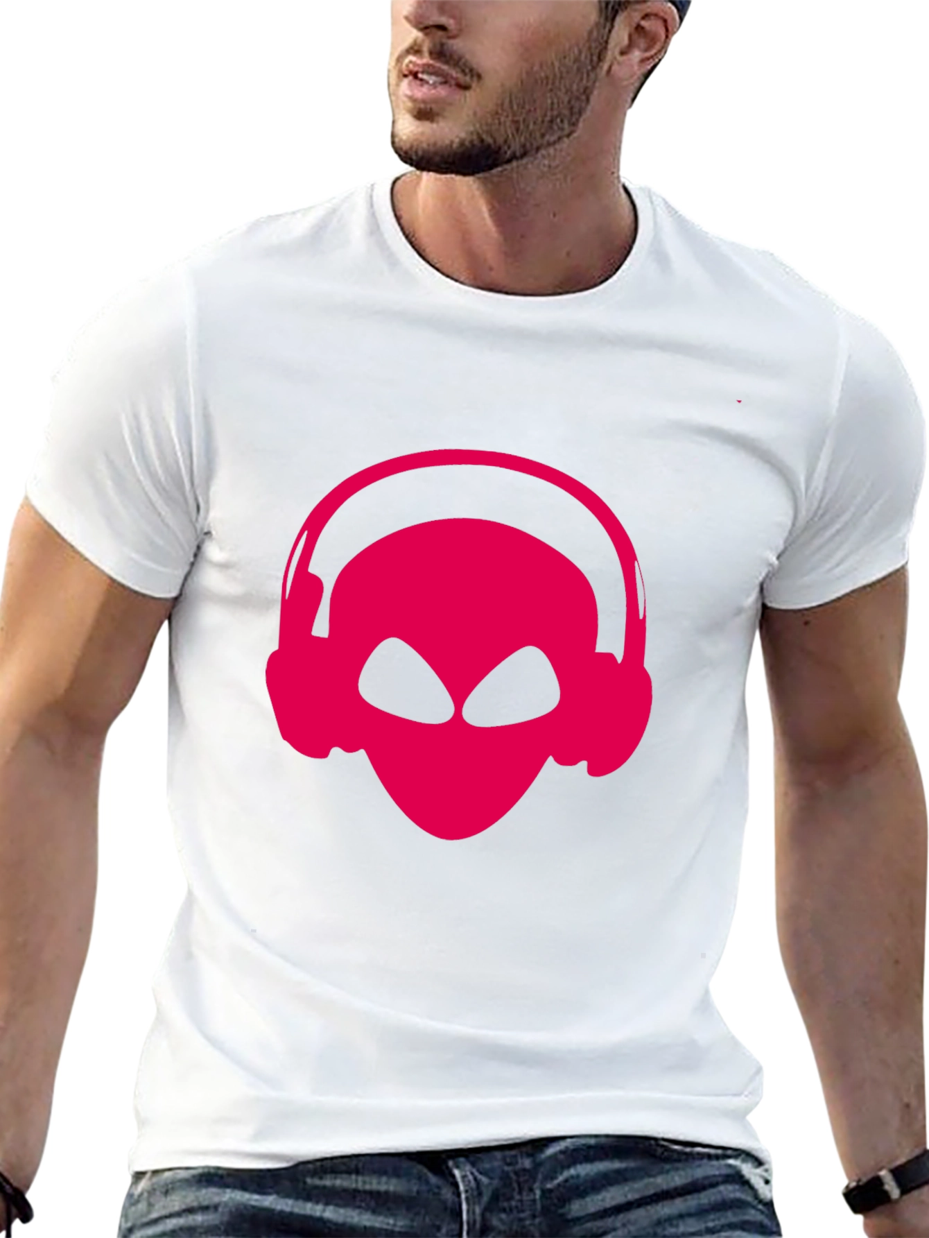 Alien DJ T-Shirt - Black Graphic Tee