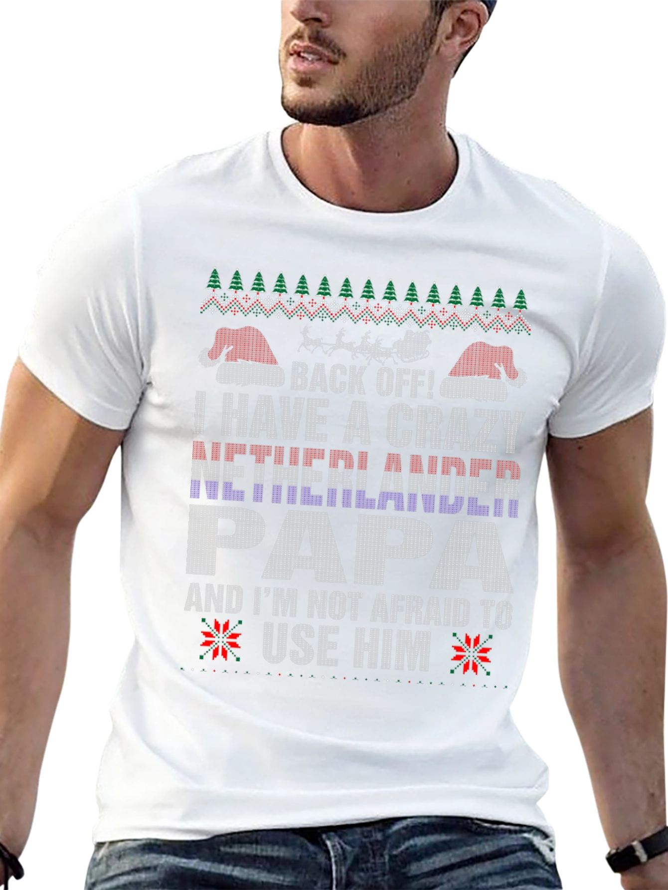 Crazy Netherlander Papa Christmas T-Shirt