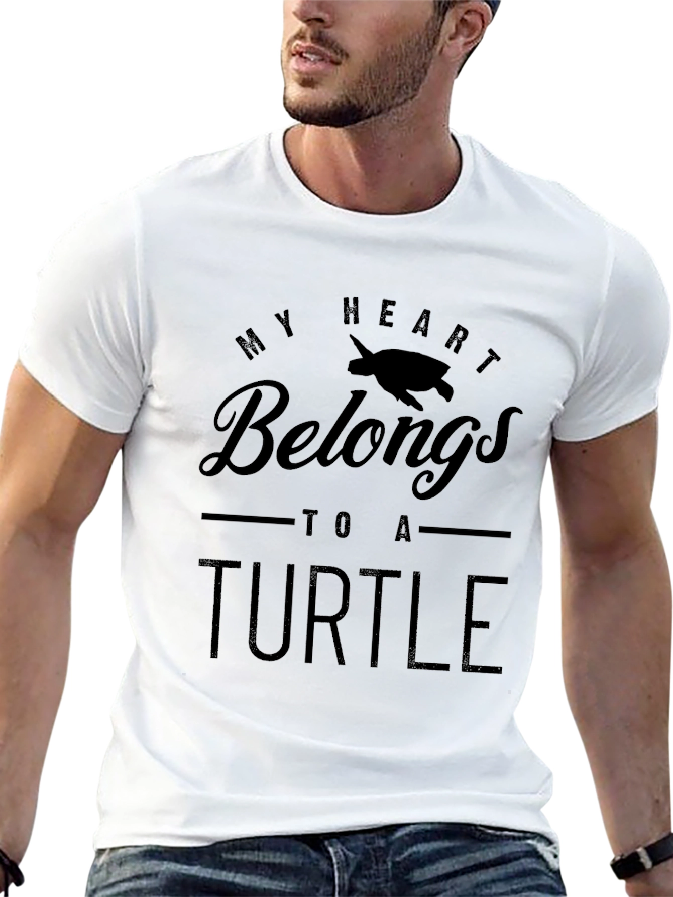 My Heart Belongs to a Turtle Graphic Tee