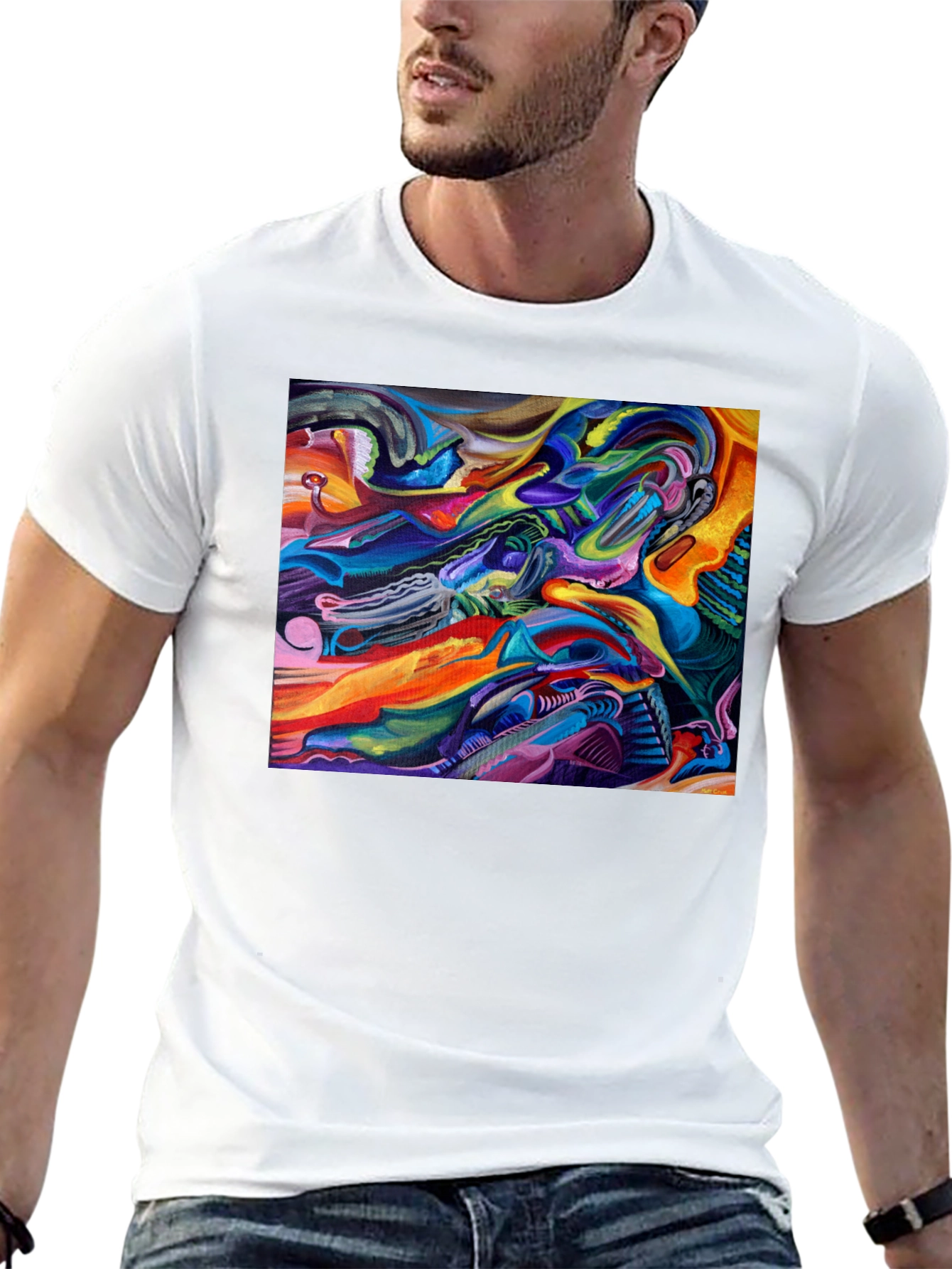 Abstract Art Graphic Print T-Shirt