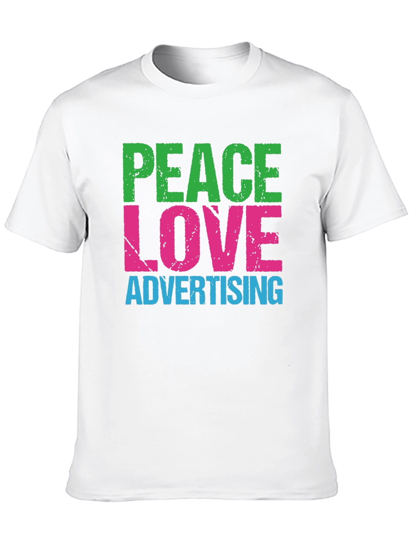 Peace Love Advertising T-Shirt - Black