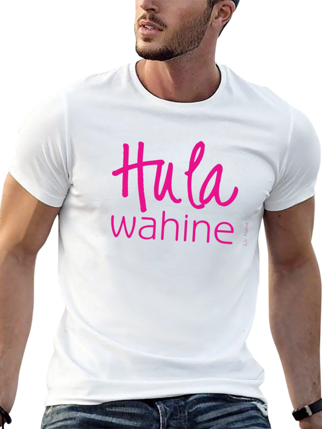 Hula Wahine Graphic Tee - Casual Black T-Shirt