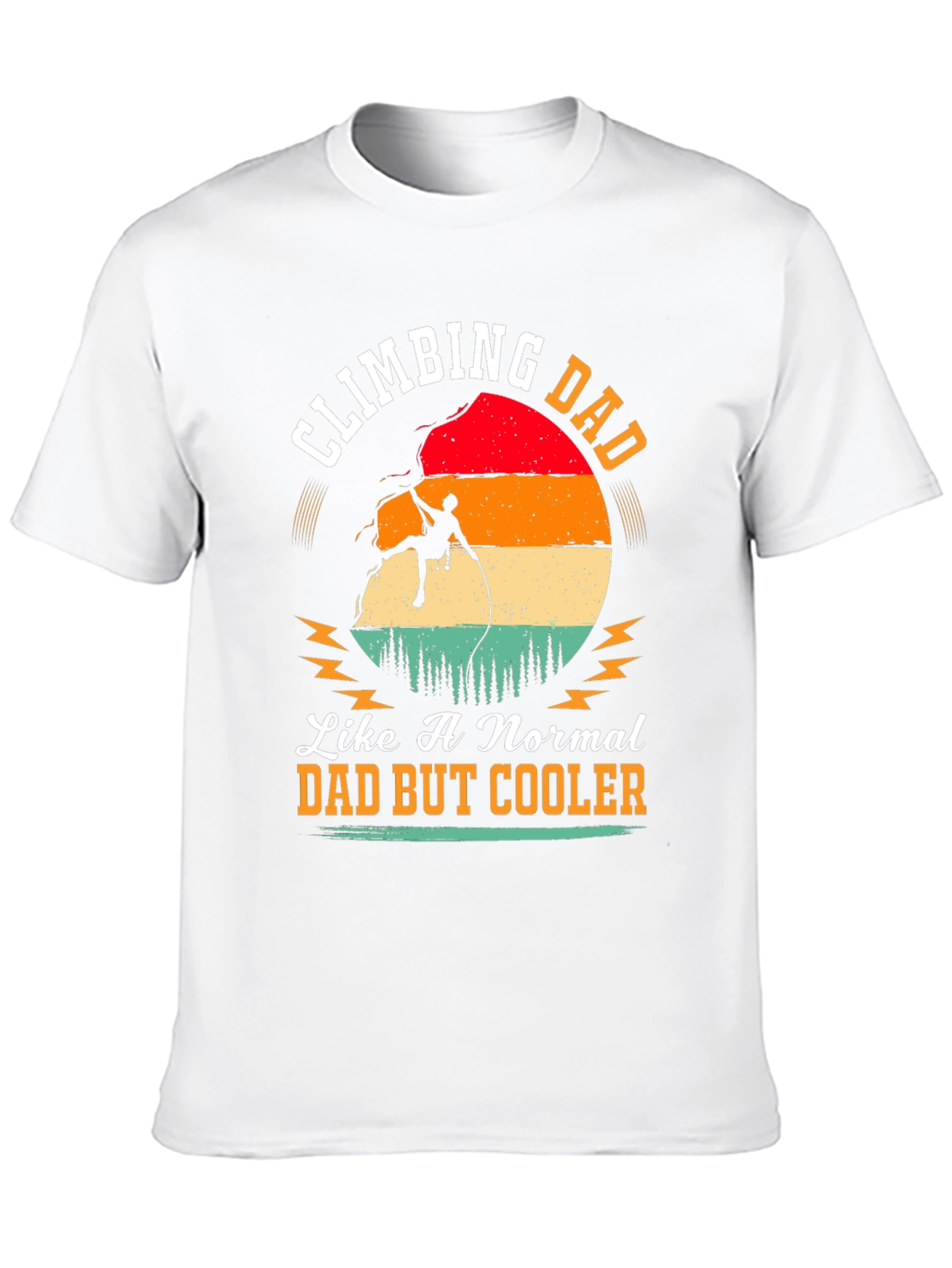 Climbing Dad Graphic Tee - Cool Fathers Day Gift