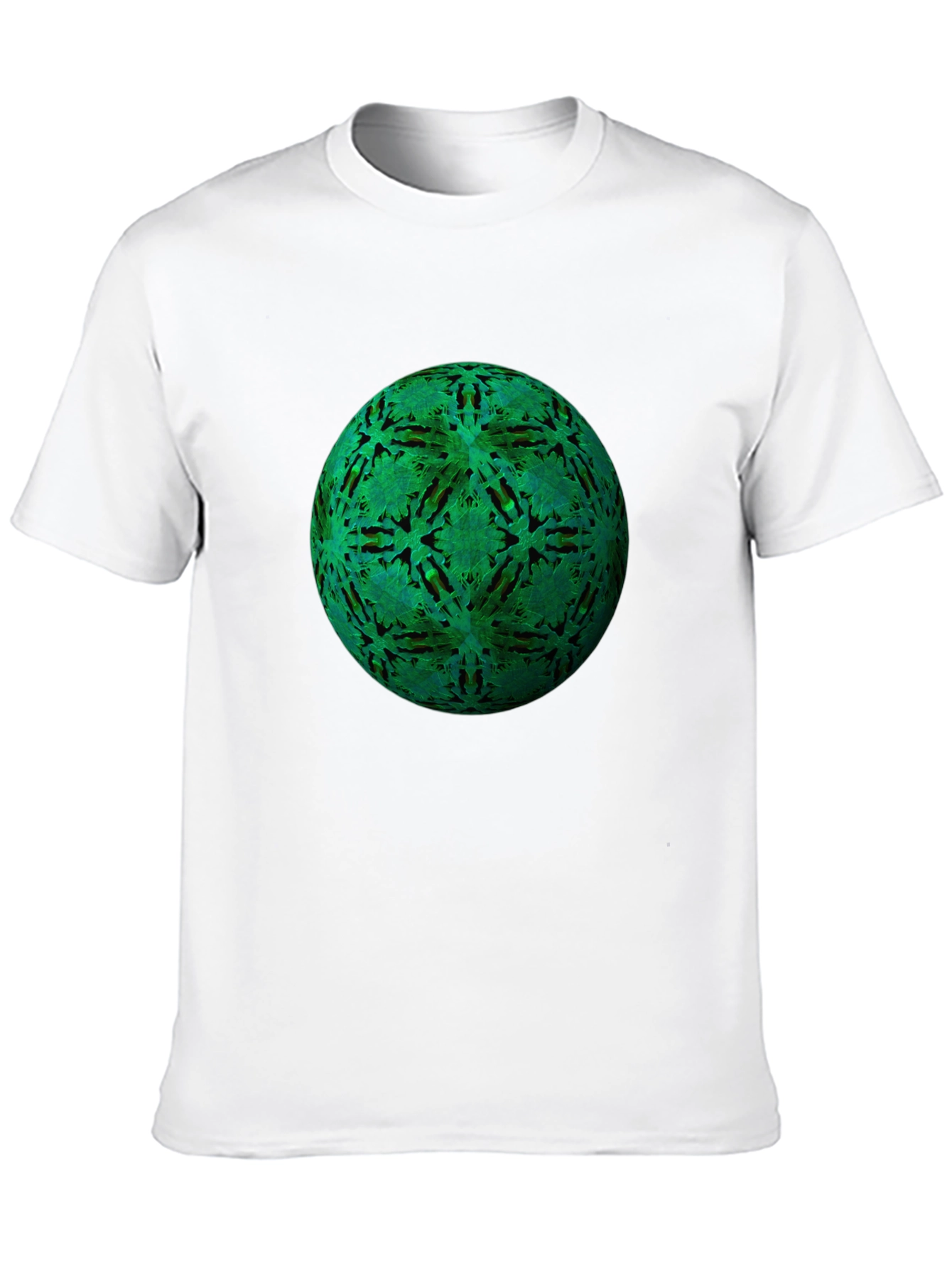 Green Orb Black T-Shirt - Unique Design