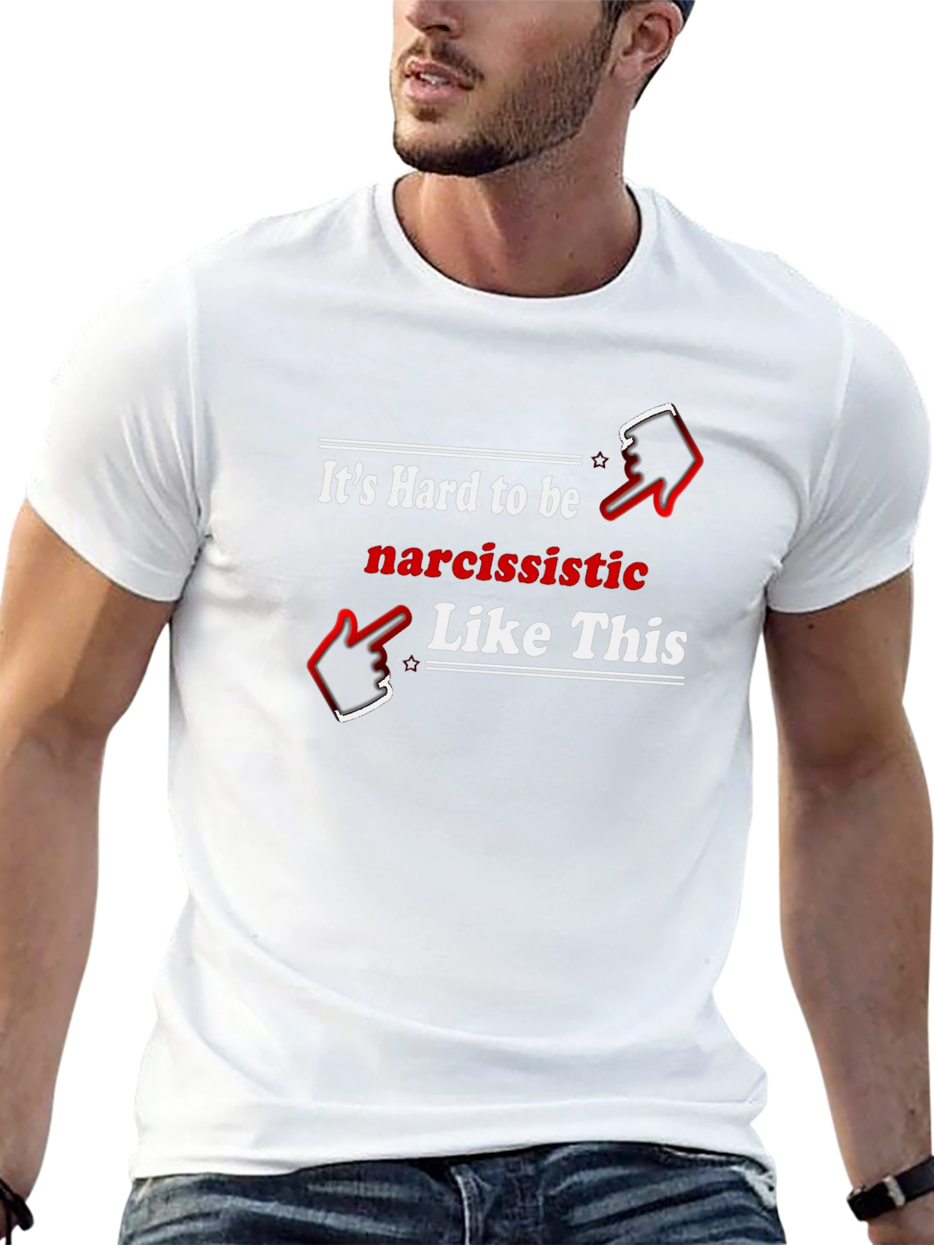 Narcissistic Humor Graphic Tee Shirt